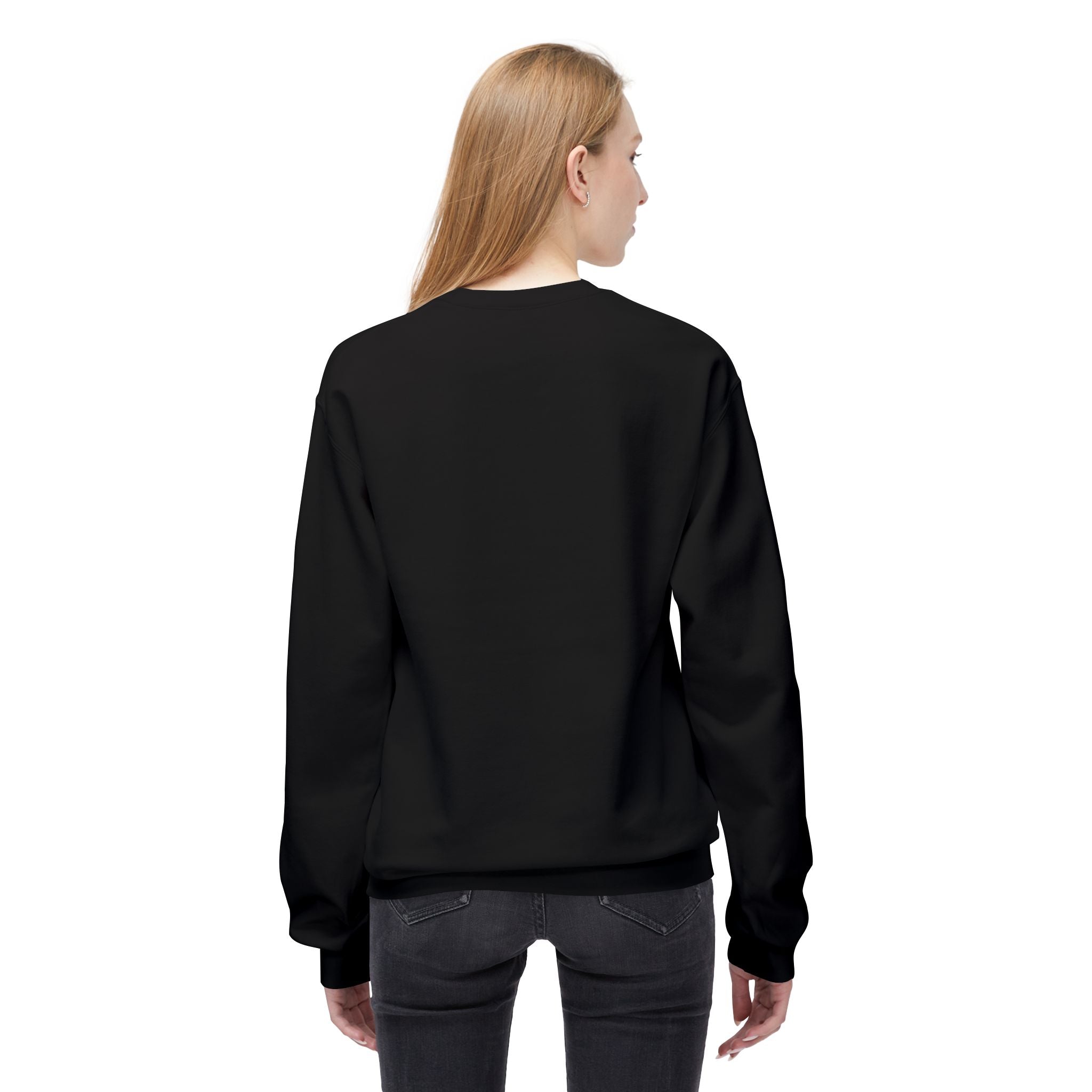 Cute Goose Drinking Fleece Crewneck Sweatshirt- Unisex