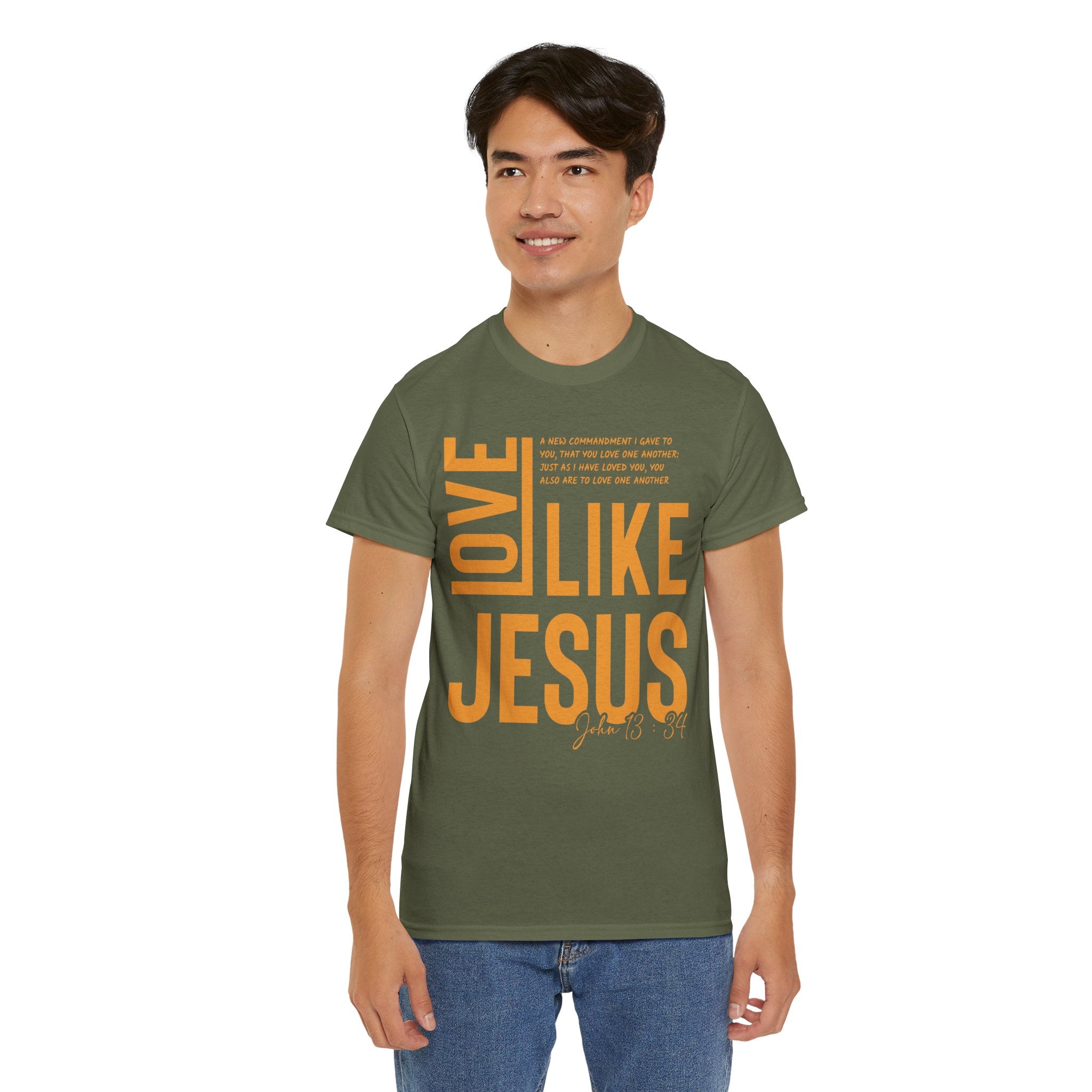 Love Like Jesus T-Shirt — John 13:34 Christian Unisex Cotton Tee