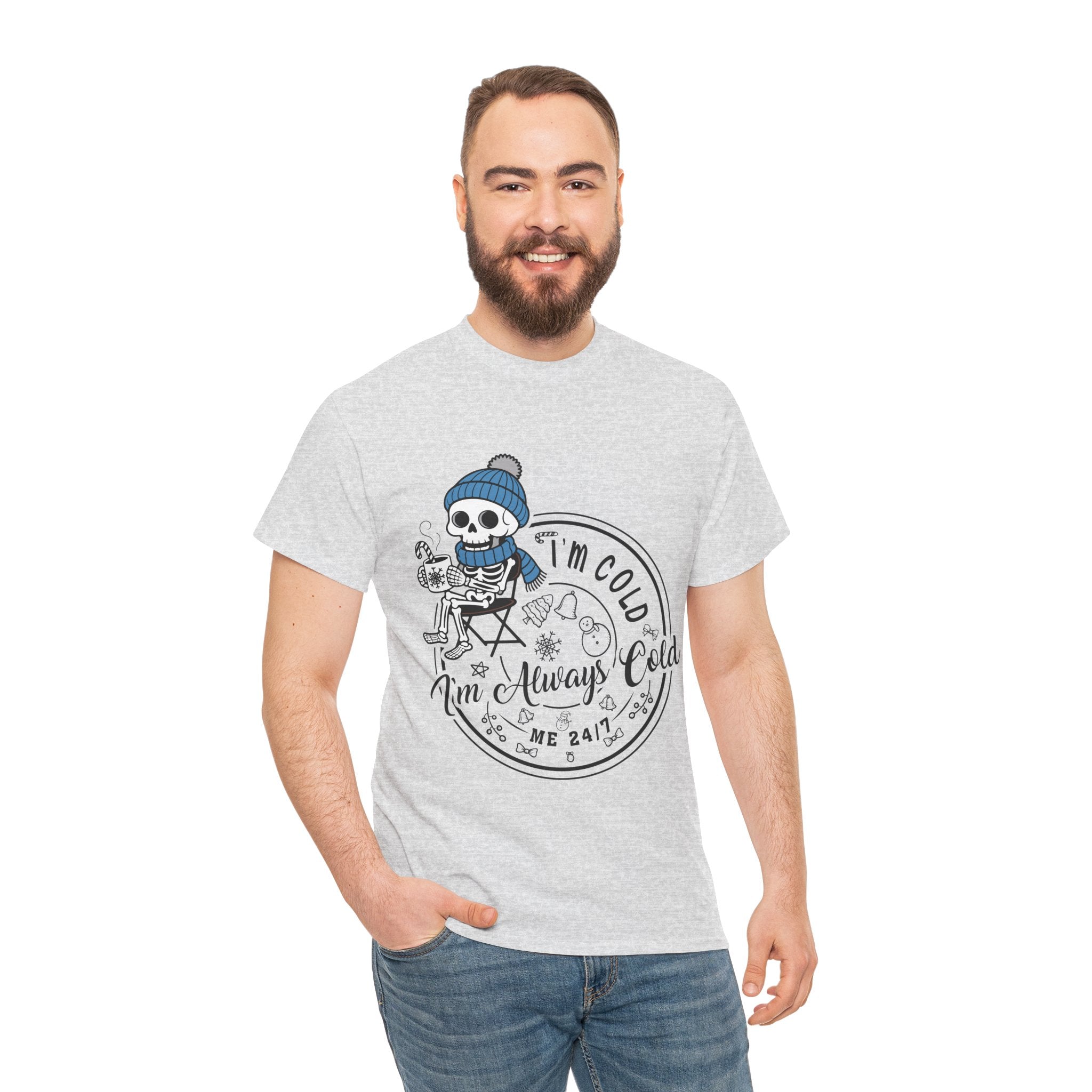 Cozy Skeleton Unisex Cotton Tee