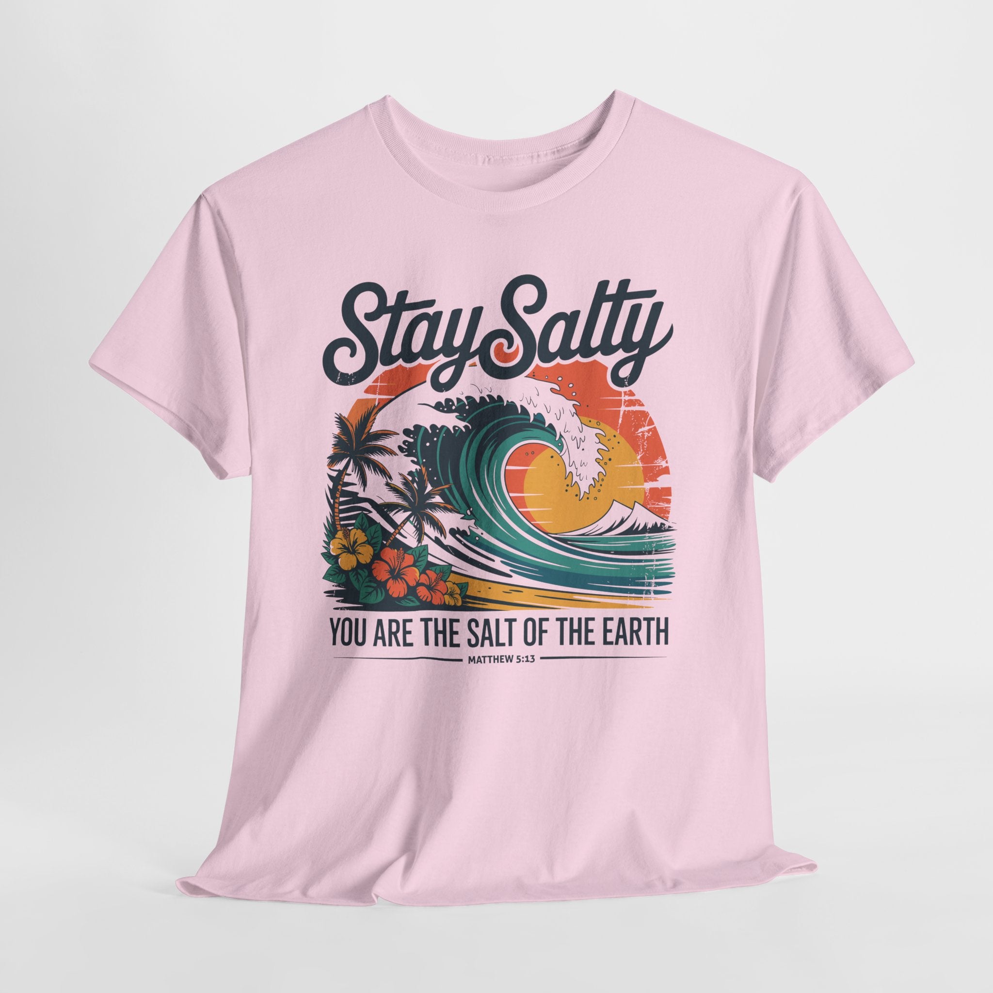 Stay Salty Beach Tee — "You are the salt of the earth (Matthew 5:13)"Unisex Cotton Tee