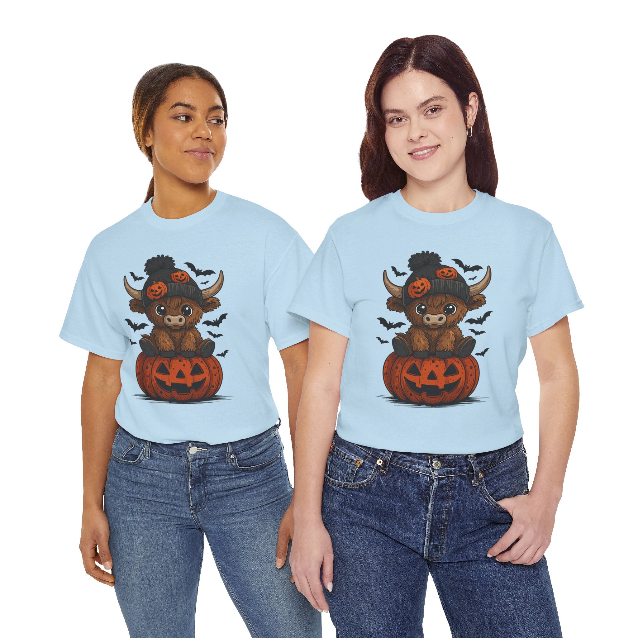 Halloween Cow Unisex Cotton Tshirt