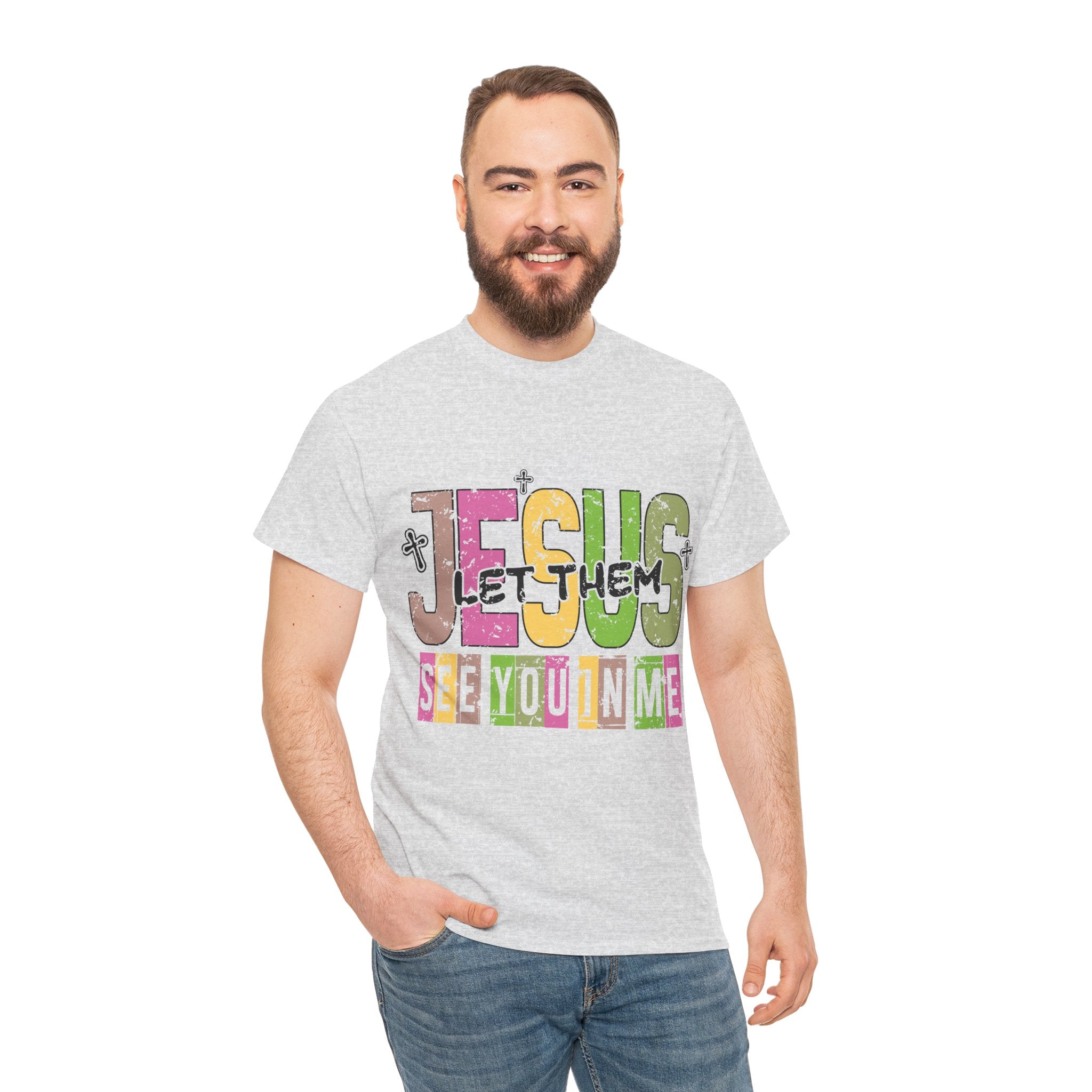Jesus ‘See You In Me’ Distressed Pastel Unisex Cotton T-Shirt