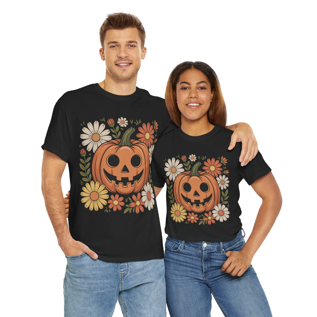 Halloween Pumpkin Unisex Cotton Tee