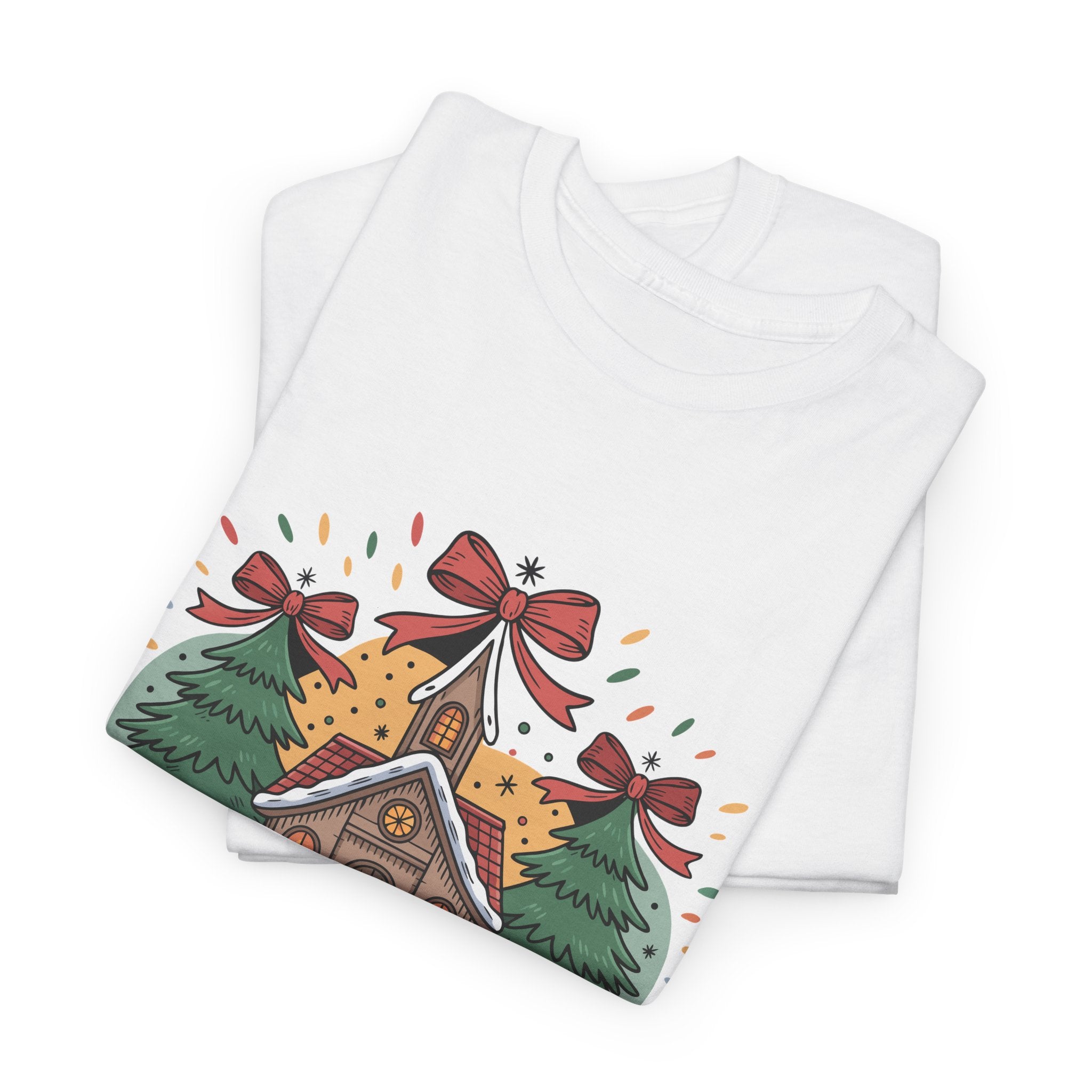 Oh Come Let Us Adore Him Christmas Tee — Church & Trees Holiday Unisex Cotton Tshirt