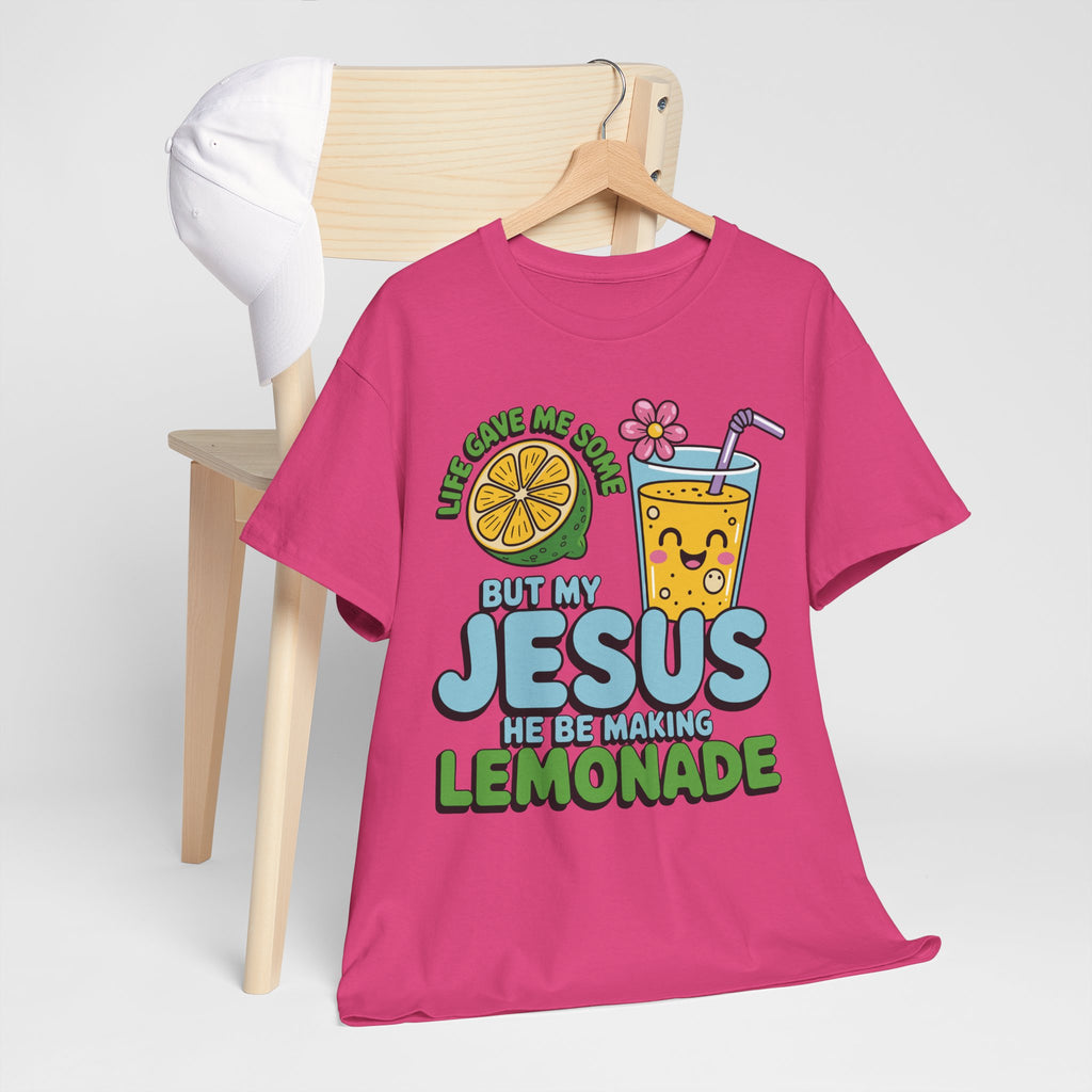 Christian Lemonade T‑Shirt — "Life Gave Me Some Lemons, My Jesus Makes Lemonade"Unisex Cotton Tee