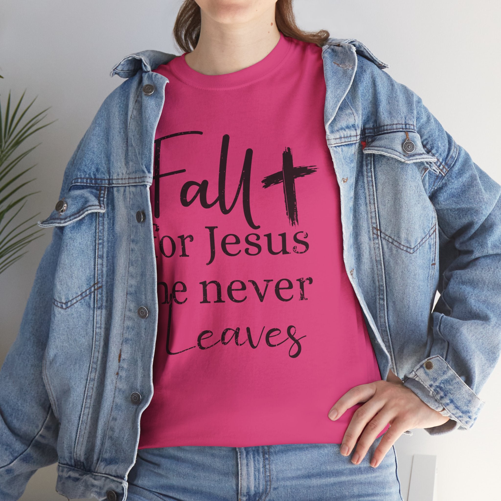 Fall for Jesus Pumpkin Church Unisex Cotton T-Shirt