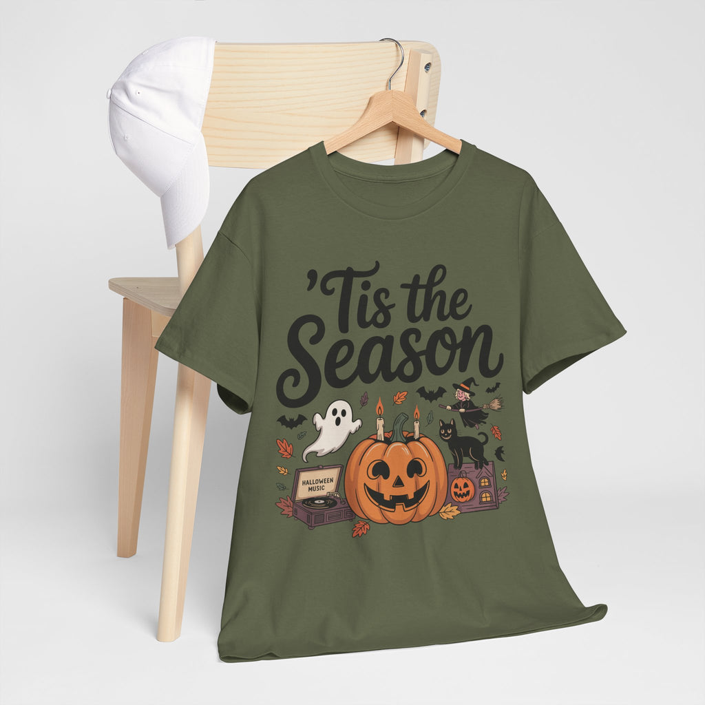 Holiday Season Unisex Cotton T-Shirt - Tis the Season Design