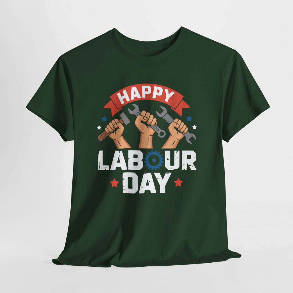 Happy US Labour Day Unisex Heavy Cotton T-Shirt