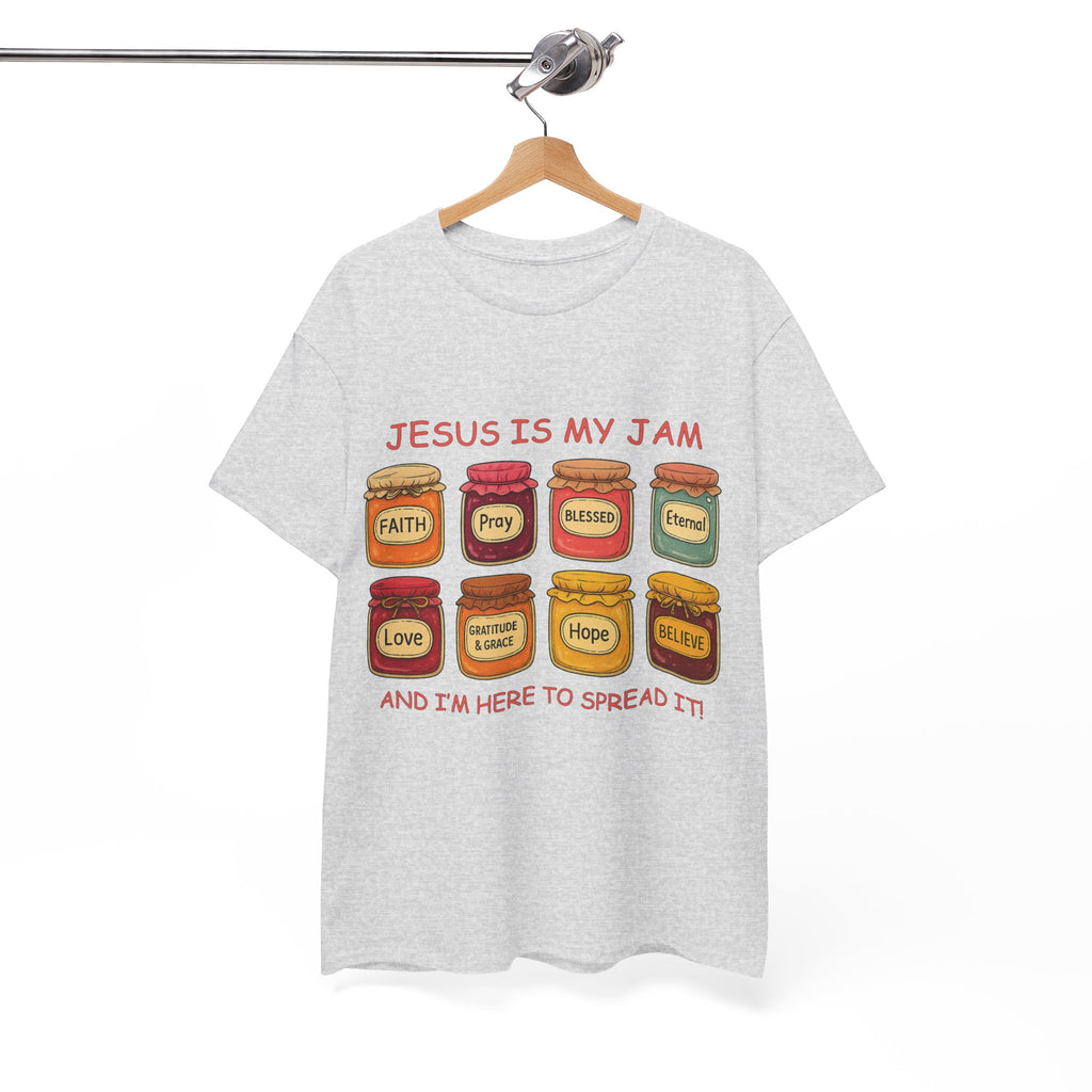Jesus Is My Jam T-Shirt — Christian Faith Jam Jar Unisex Cotton Tee