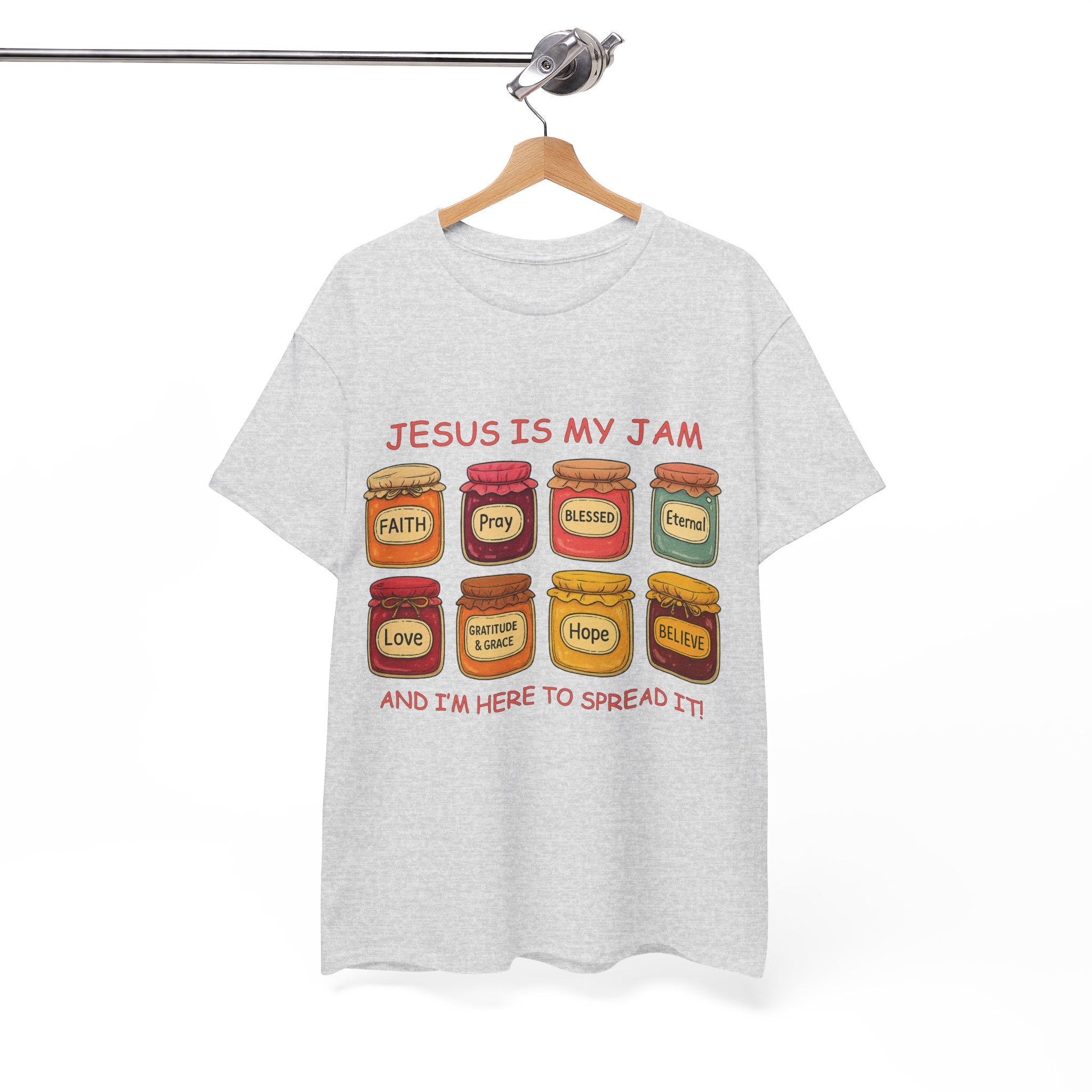 Jesus Is My Jam T-Shirt — Christian Faith Jam Jar Unisex Cotton Tee