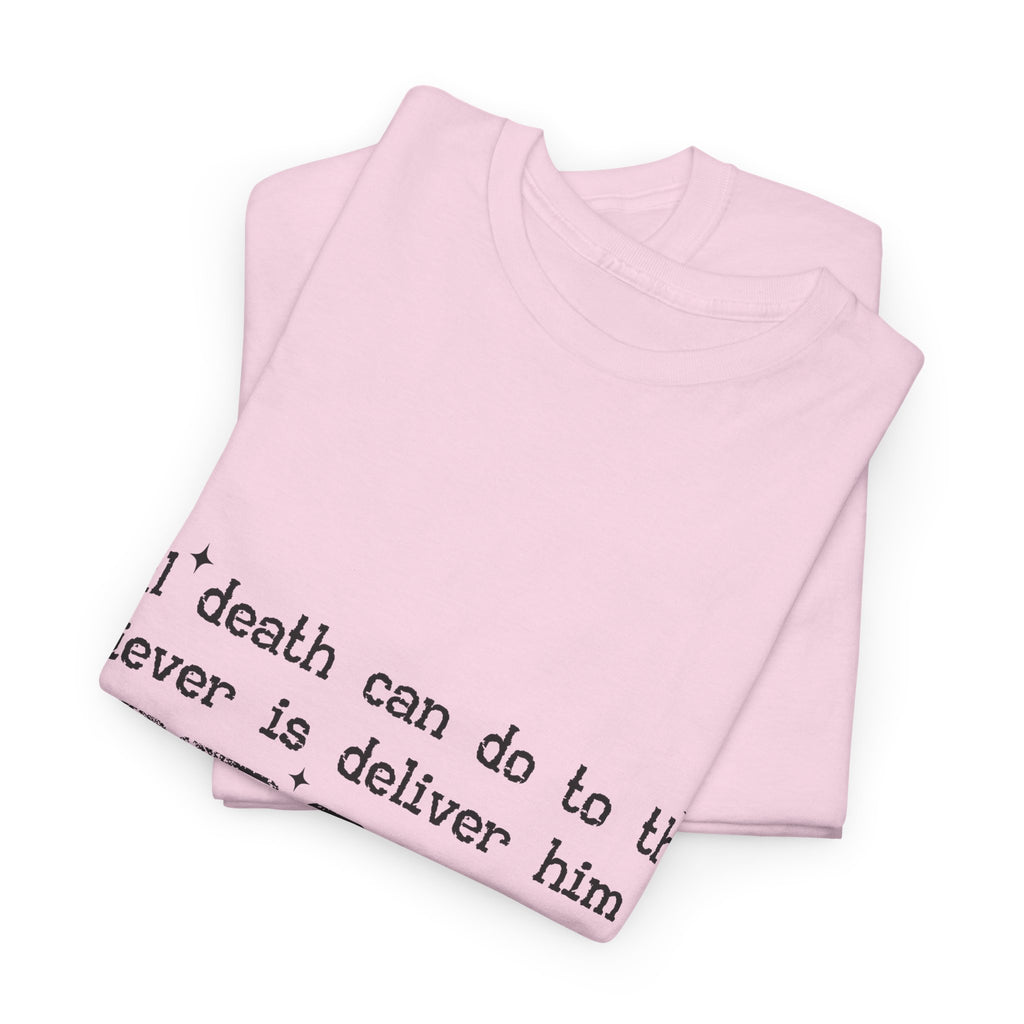 Minimalist Black Typographic Unisex Cotton Tee