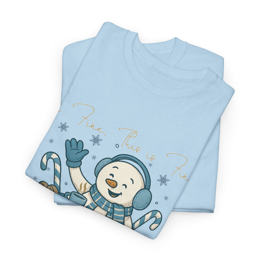 Snowman Hot Cocoa Unisex Cotton Tee