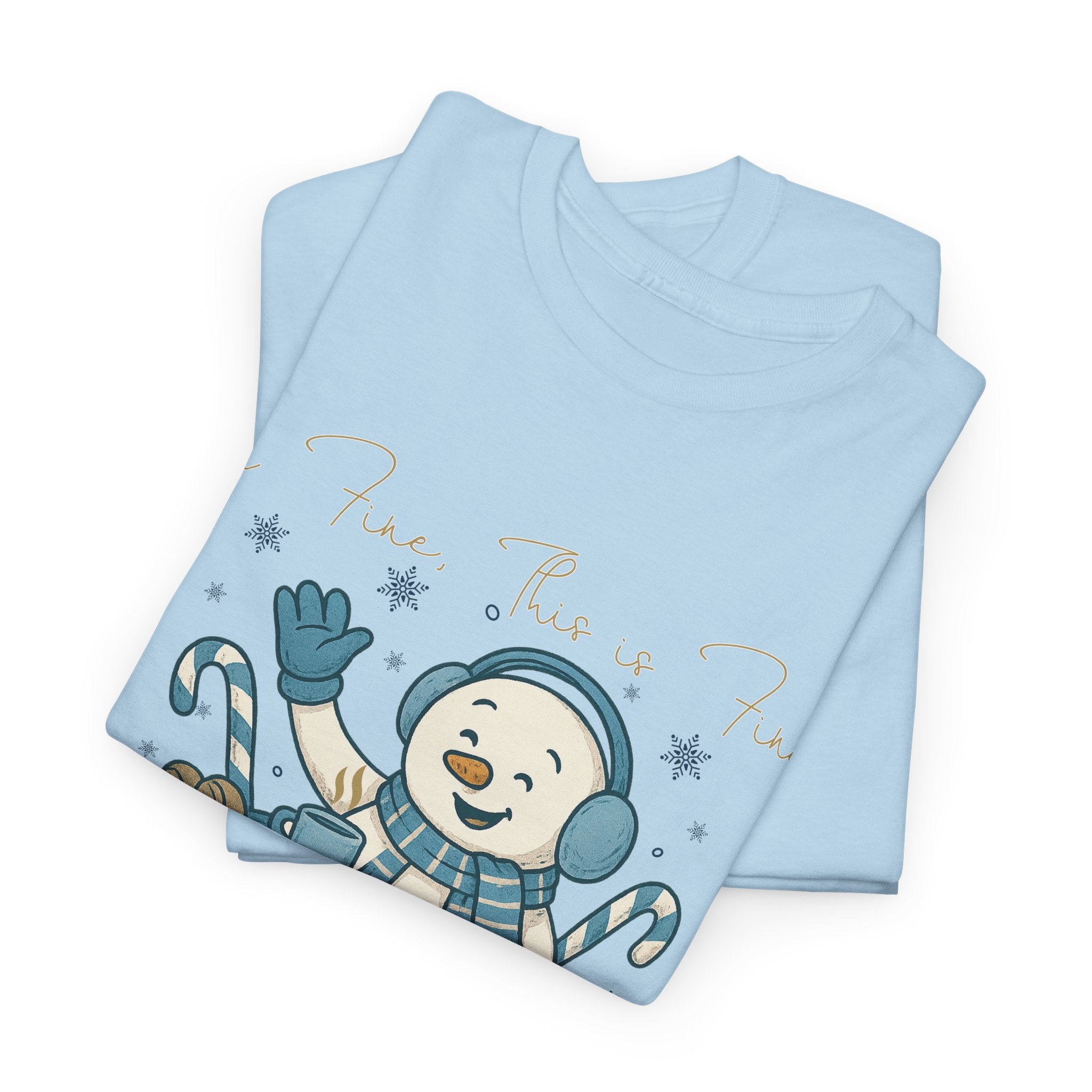 Snowman Hot Cocoa Unisex Cotton Tee