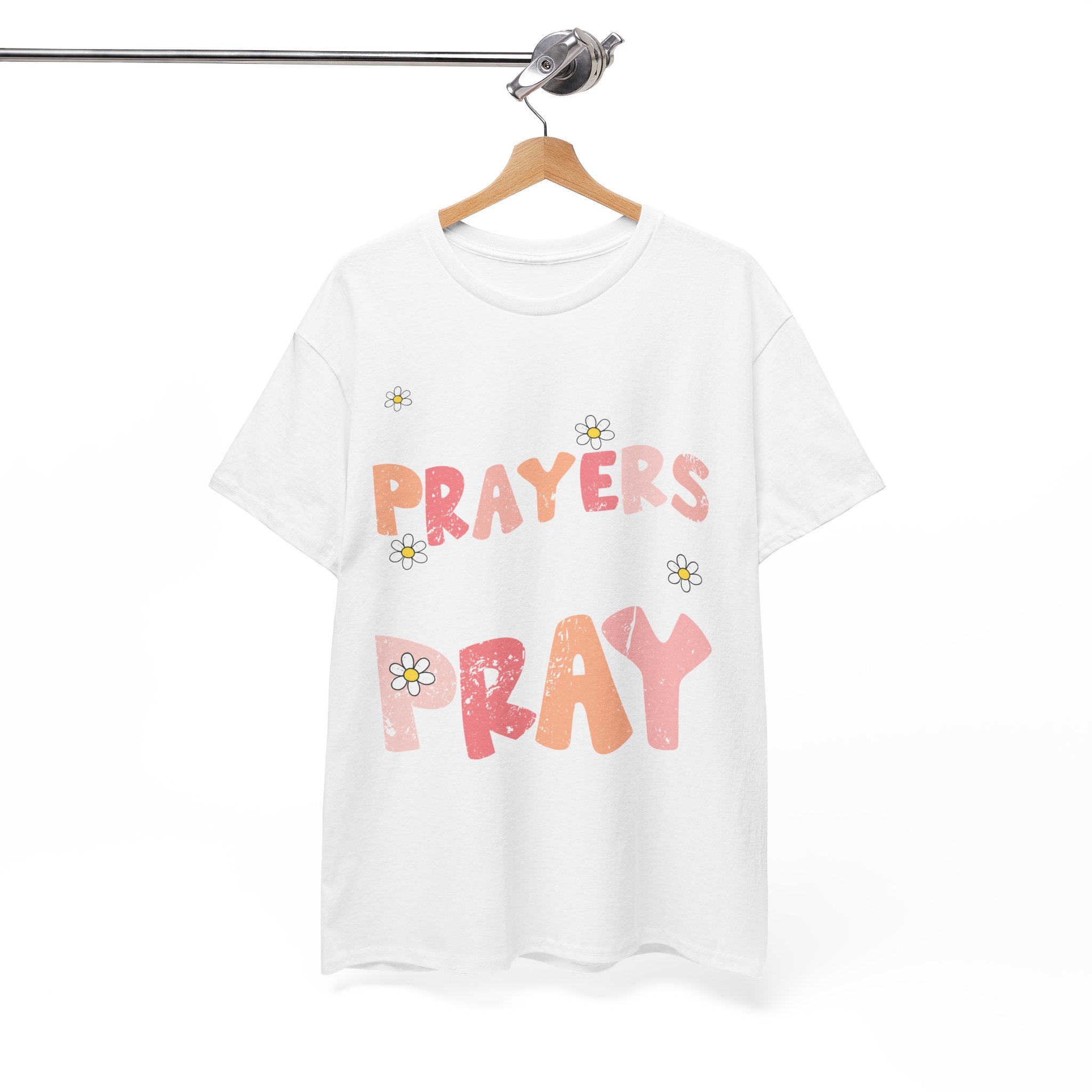 “Living the Prayers I Used to Pray” Daisy Unisex Cotton T-Shirt