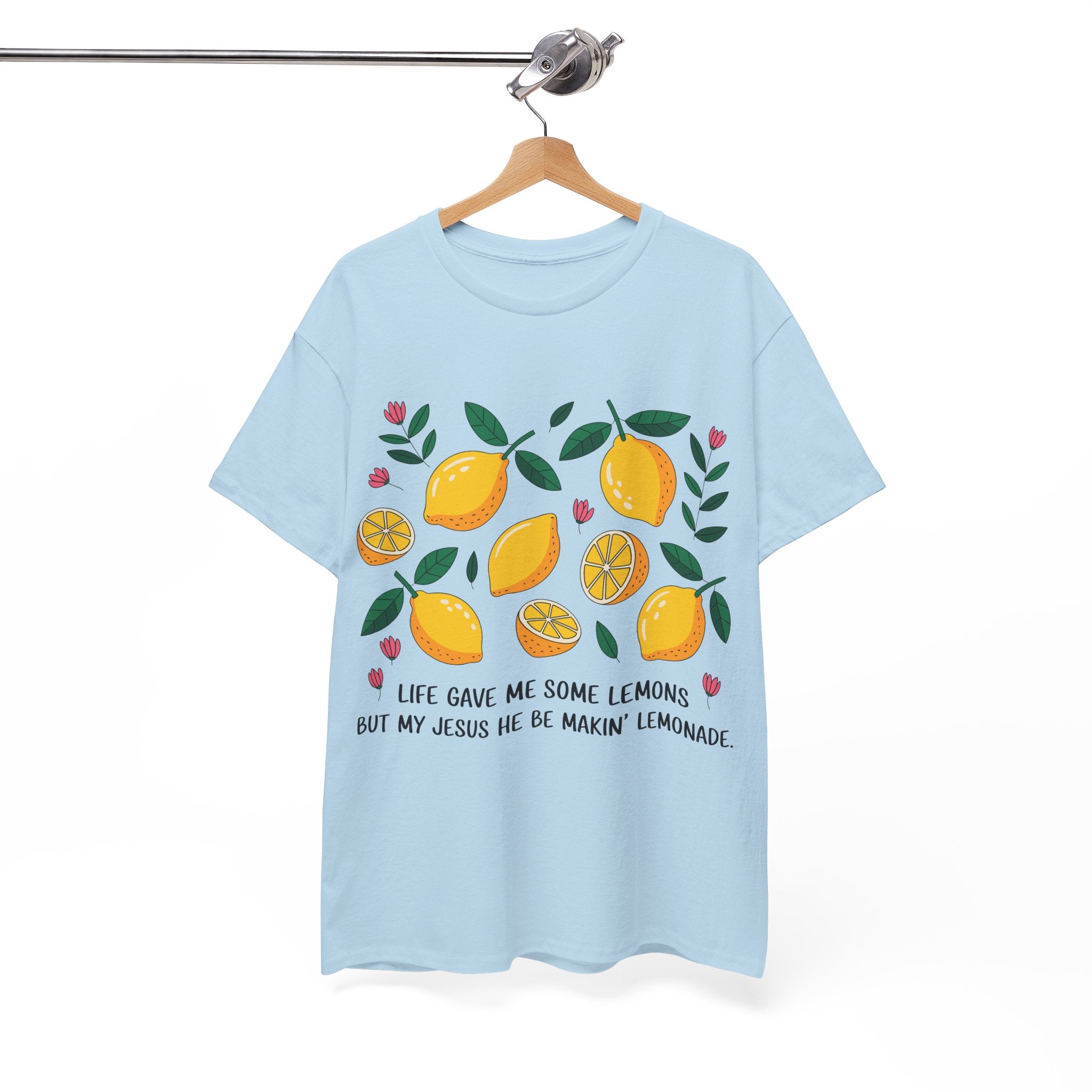 Christian Lemonade Tee — "Life gave me some lemons but my Jesus he be makin’ lemonade"Unisex Cotton Tee