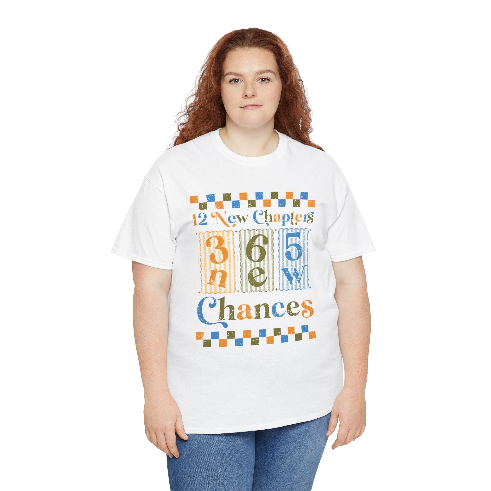 12 New Chapters 365 New Chances Vintage Tee — Fresh Start Inspirational Unisex Cotton Tee