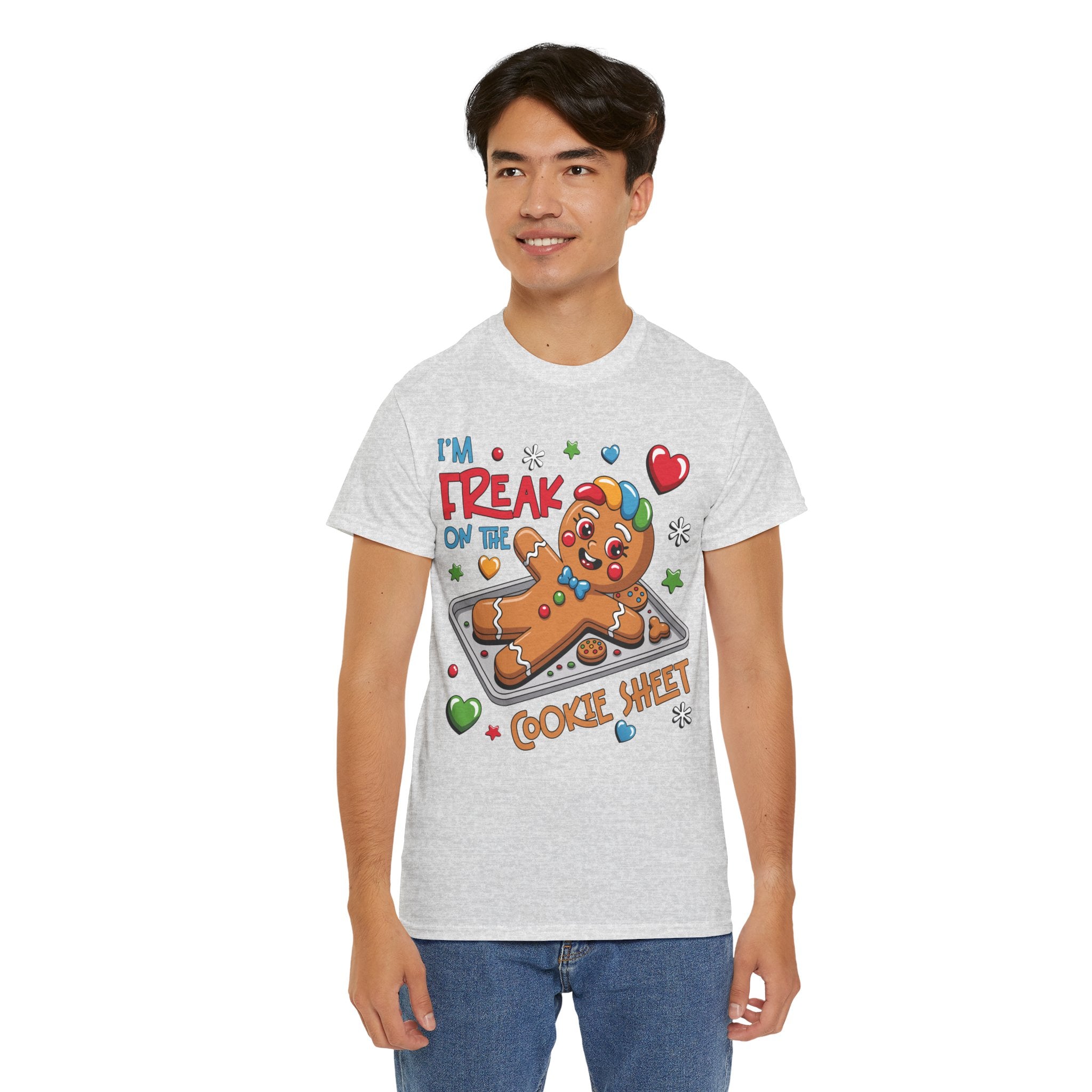 Gingerbread ‘I’m Freak on the Cookie Sheet’ Unisex Cotton Tee