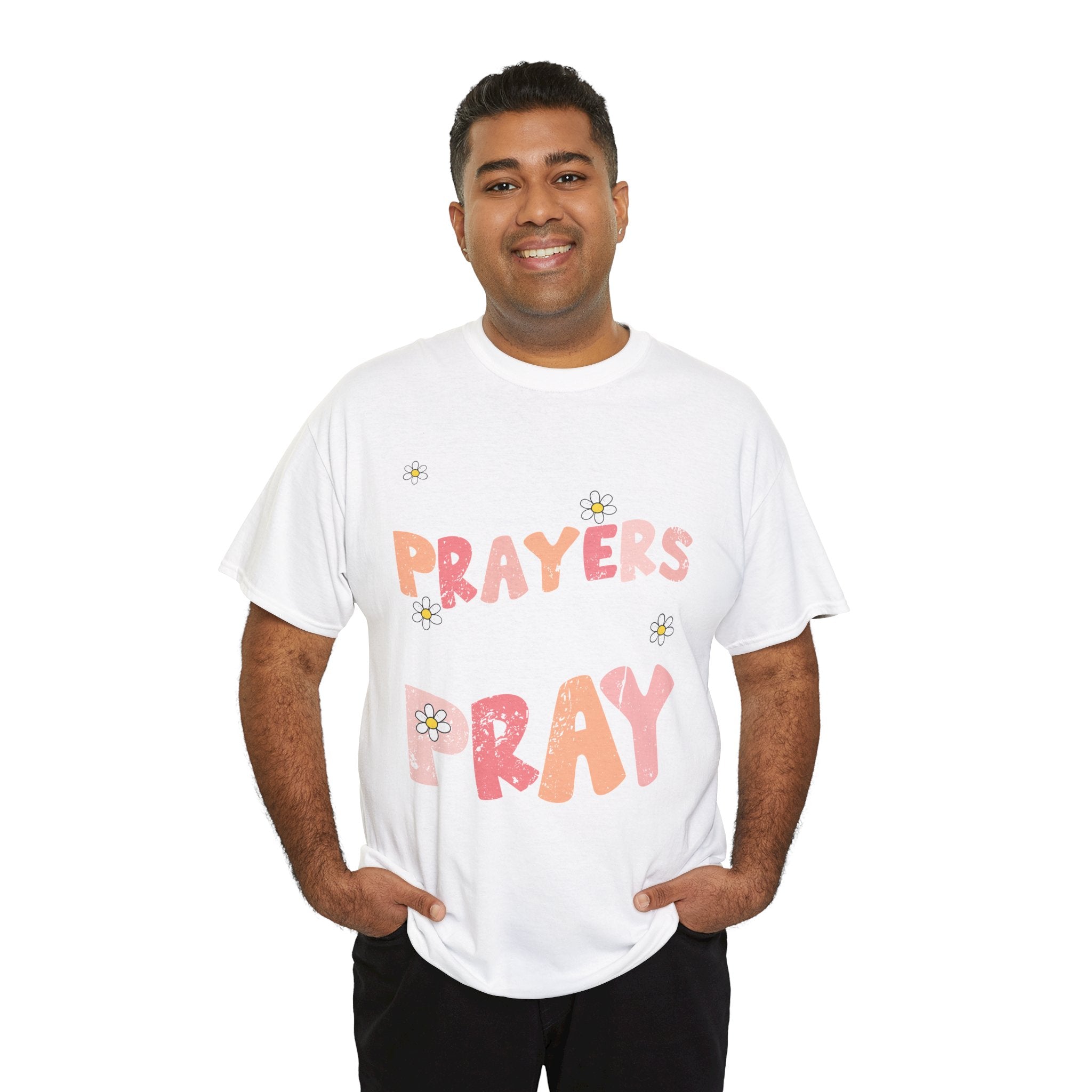 “Living the Prayers I Used to Pray” Daisy Unisex Cotton T-Shirt