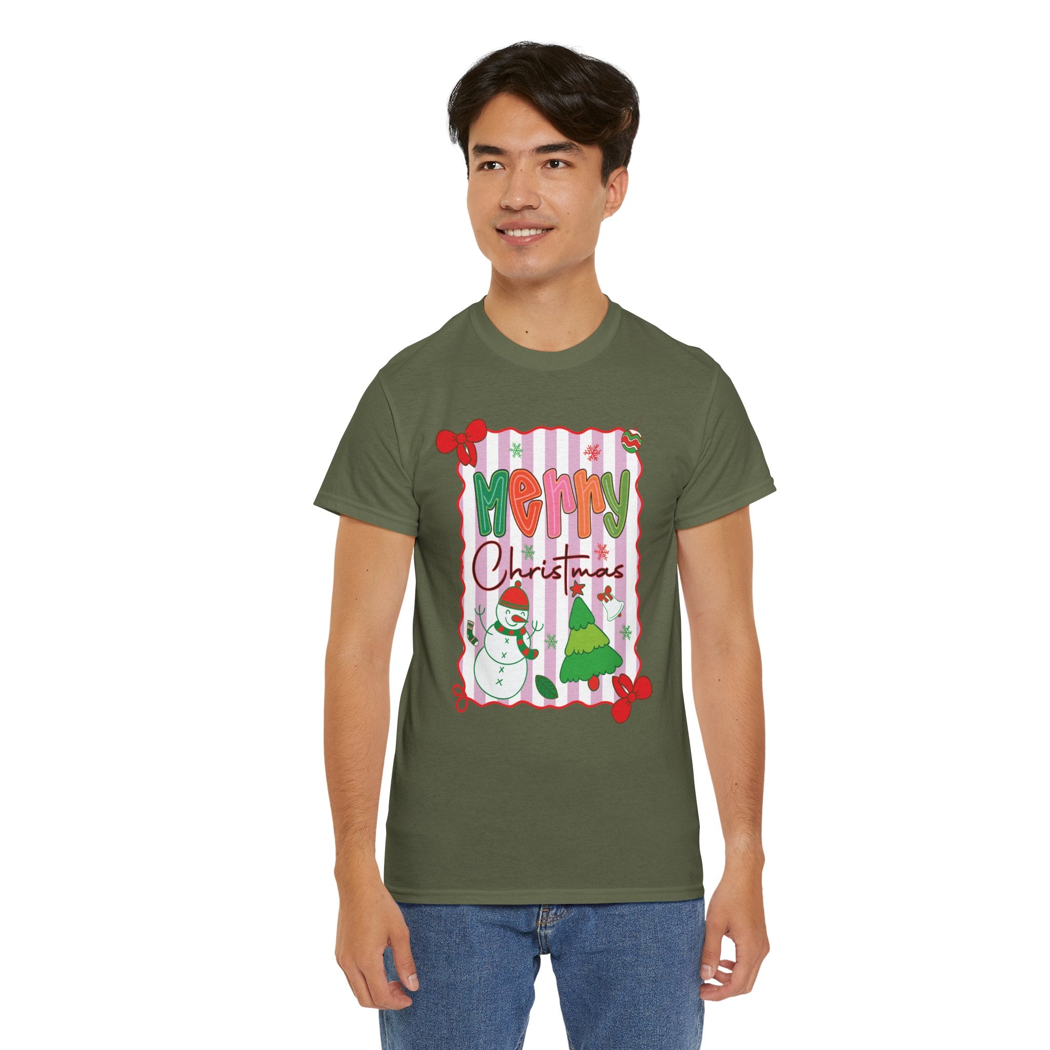 Christmas Snowman Unisex Cotton Tee