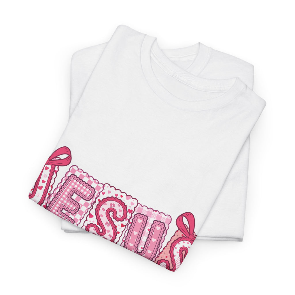 Jesus Is My Valentine T-Shirt — Pink Christian Valentine Unisex Cotton Tee