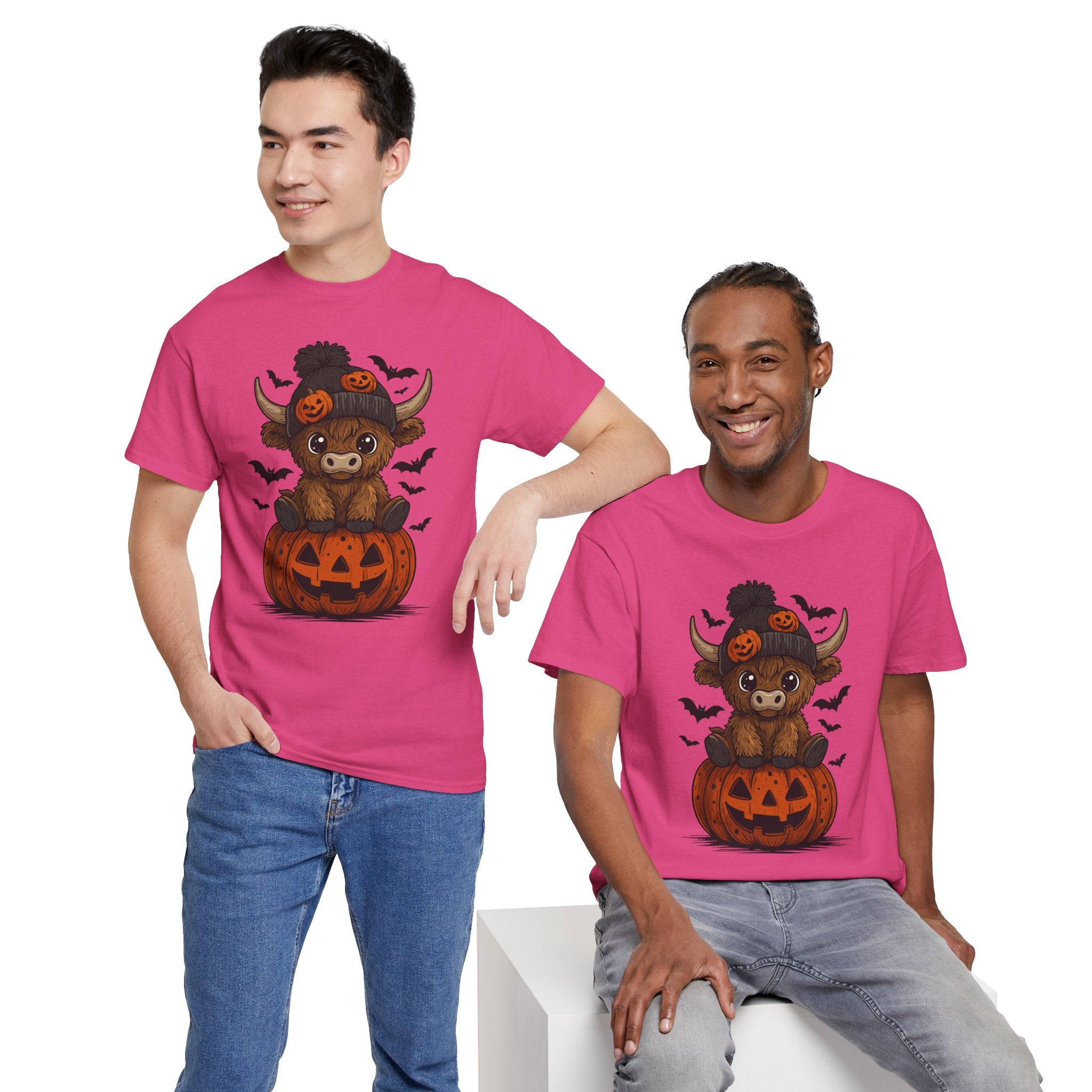 Halloween Cow Unisex Cotton Tshirt