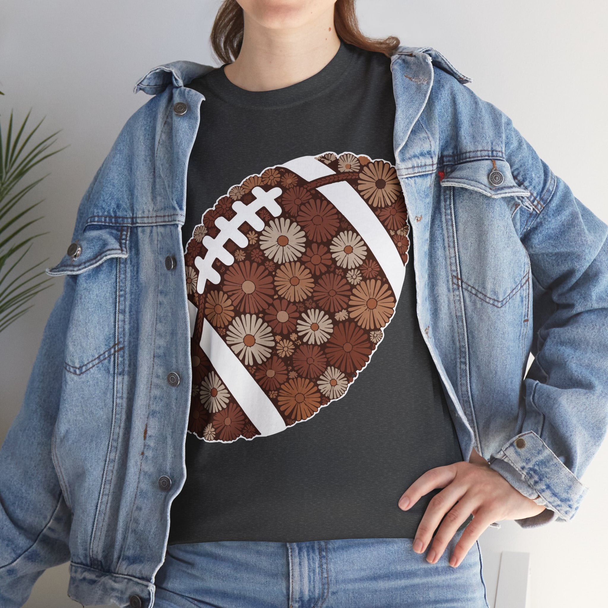 Game Day Touch Down Football Tee — Helmets, Flags & Cheer Icons Unisex Cotton Tee