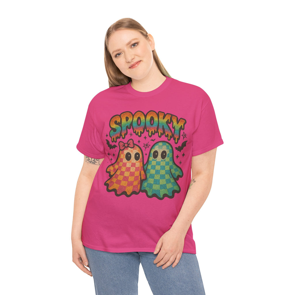 Spooky Pastel Ghosts Unisex Cotton Tee