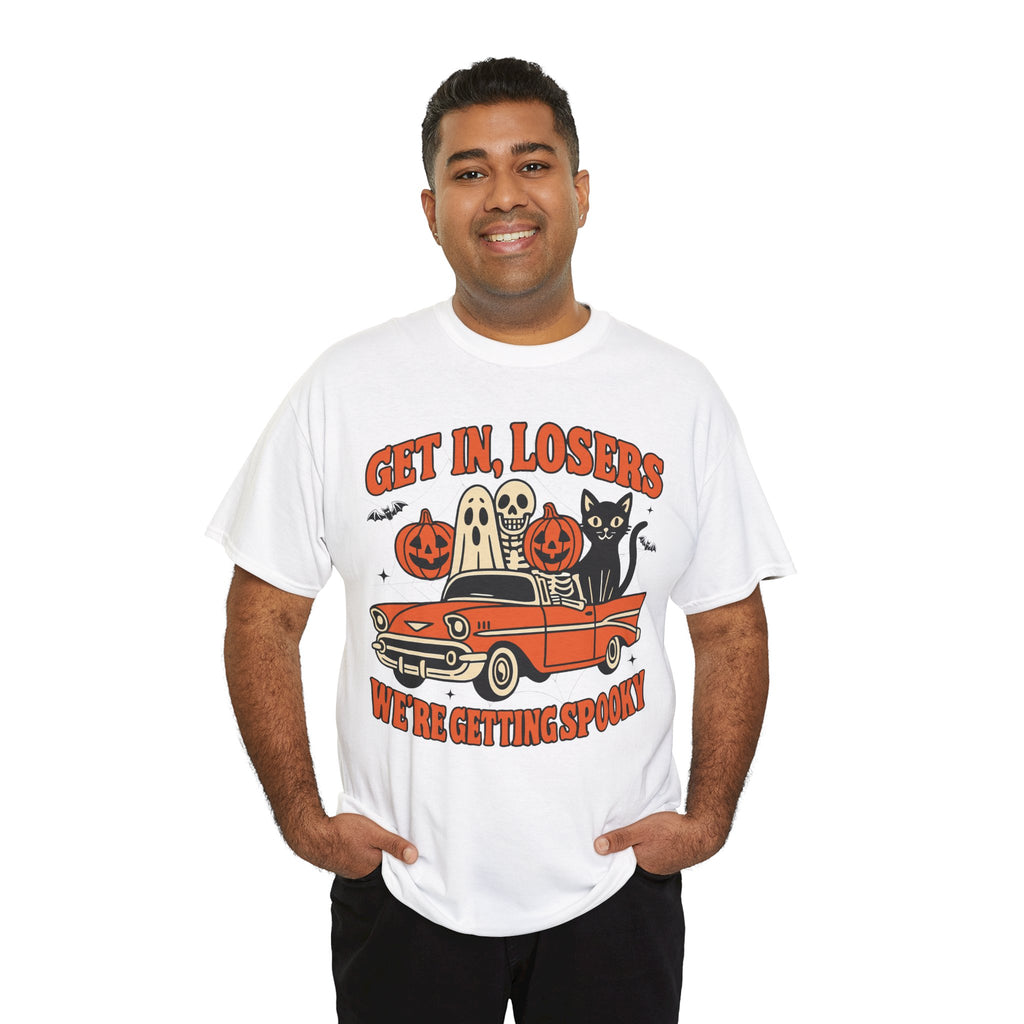 Halloween Skeleton Pumpkin Black Cat Unisex Cotton Tee