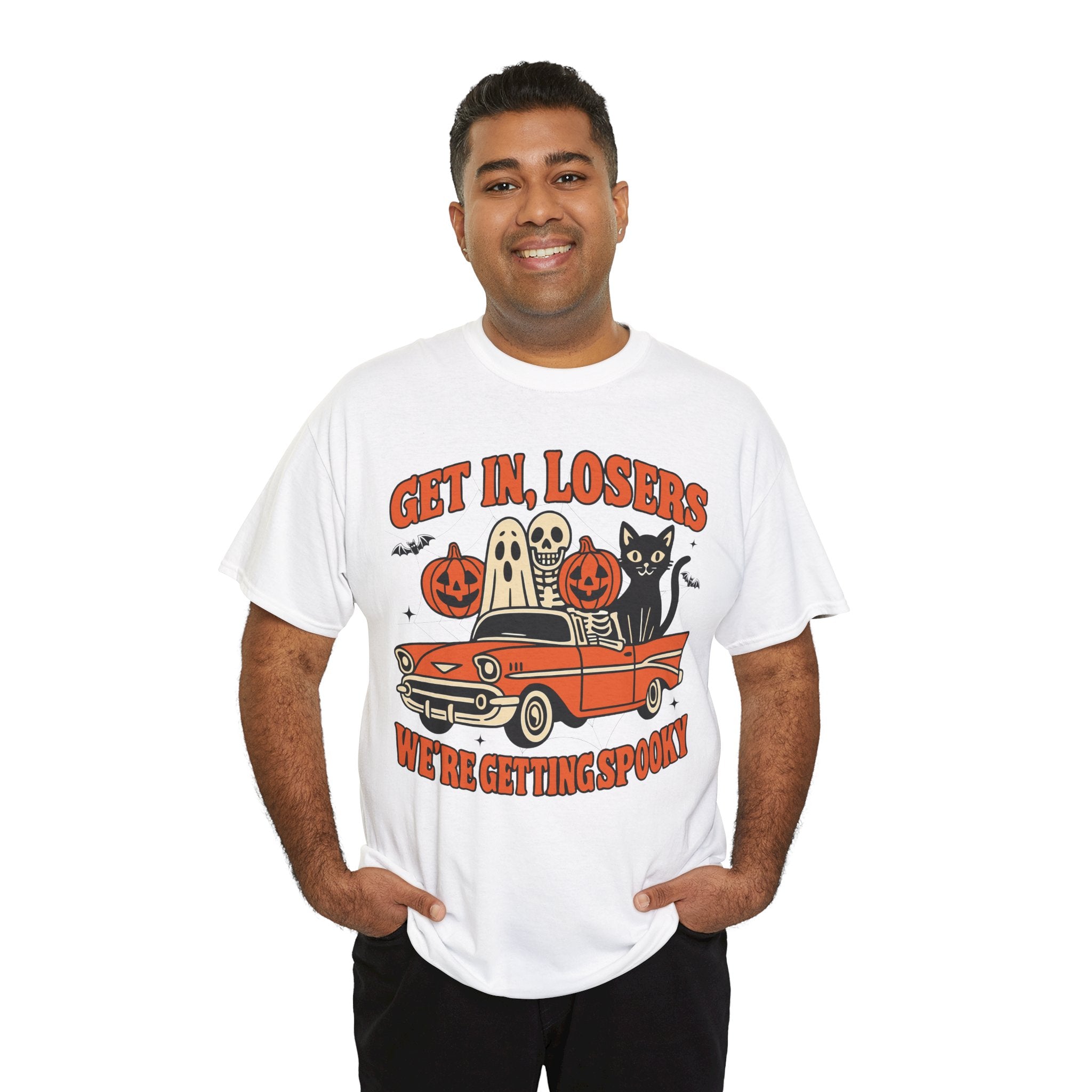 Halloween Skeleton Pumpkin Black Cat Unisex Cotton Tee