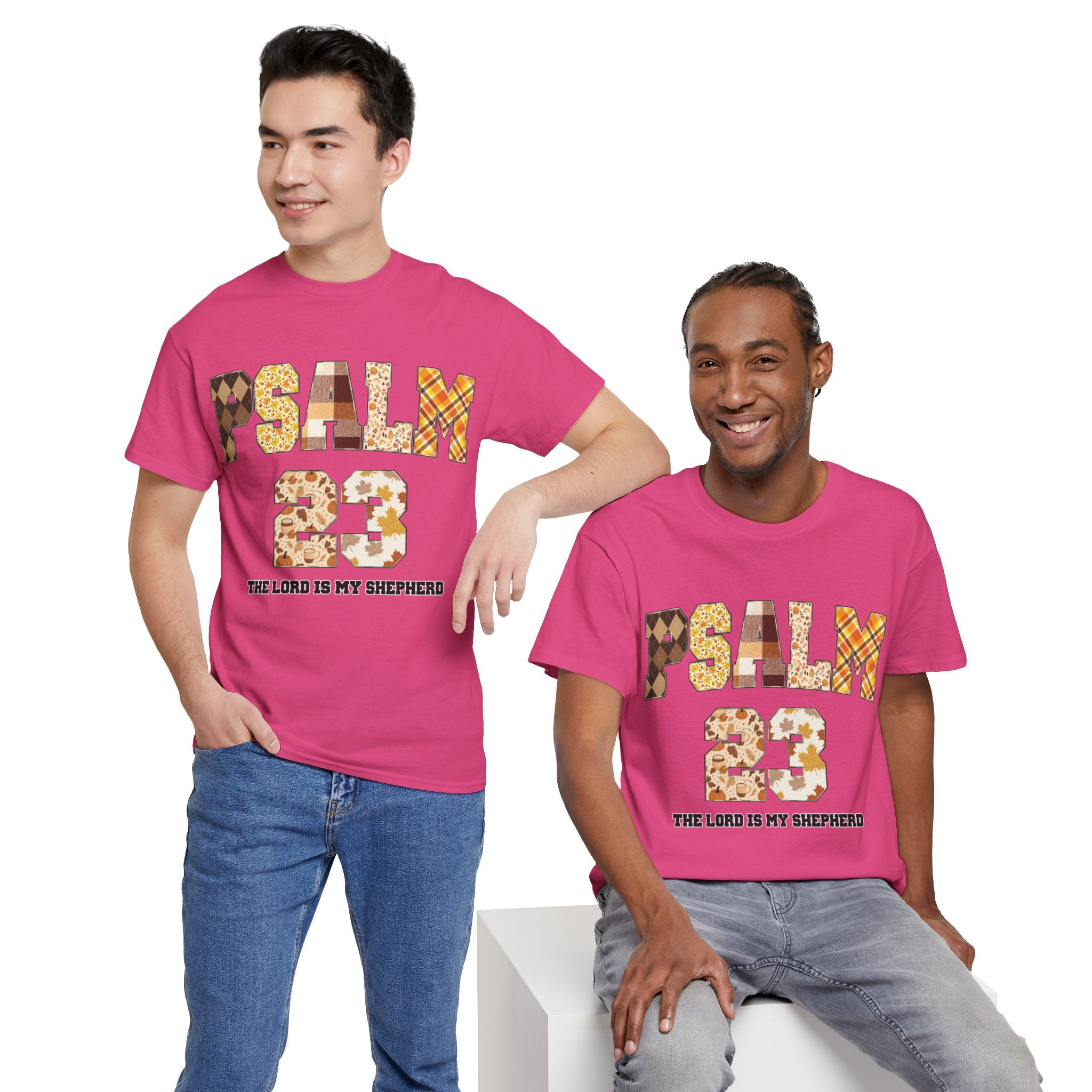 Psalm 23 Patchwork Unisex Cotton Tee