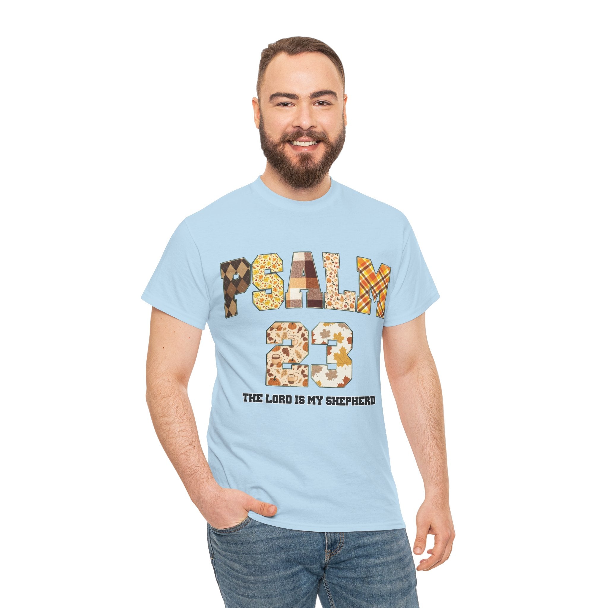 Psalm 23 Patchwork Unisex Cotton Tee