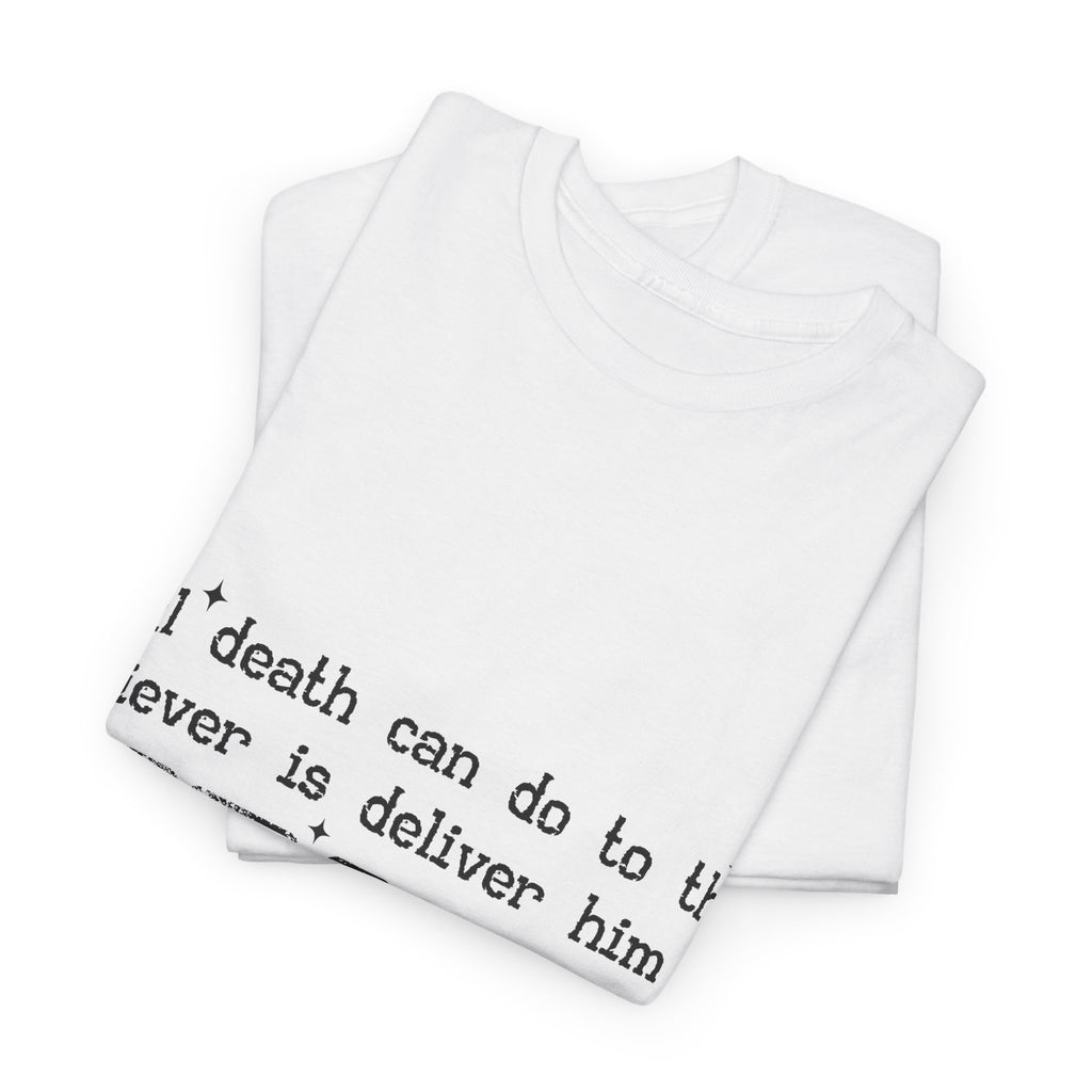 Minimalist Black Typographic Unisex Cotton Tee