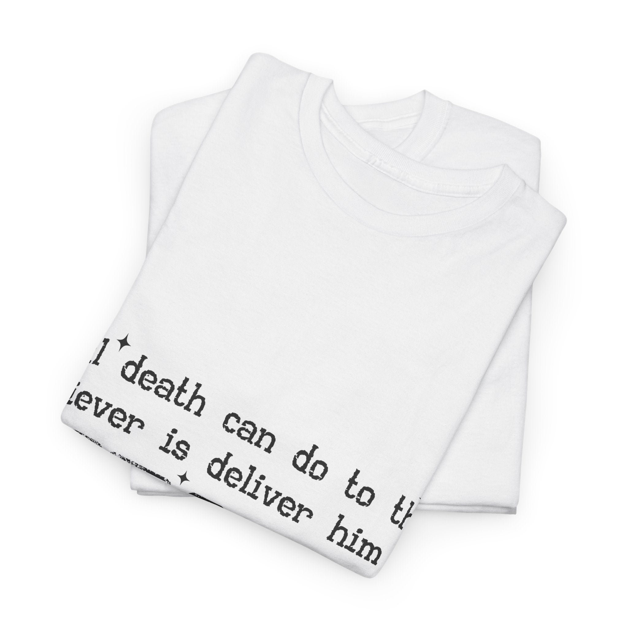 Minimalist Black Typographic Unisex Cotton Tee