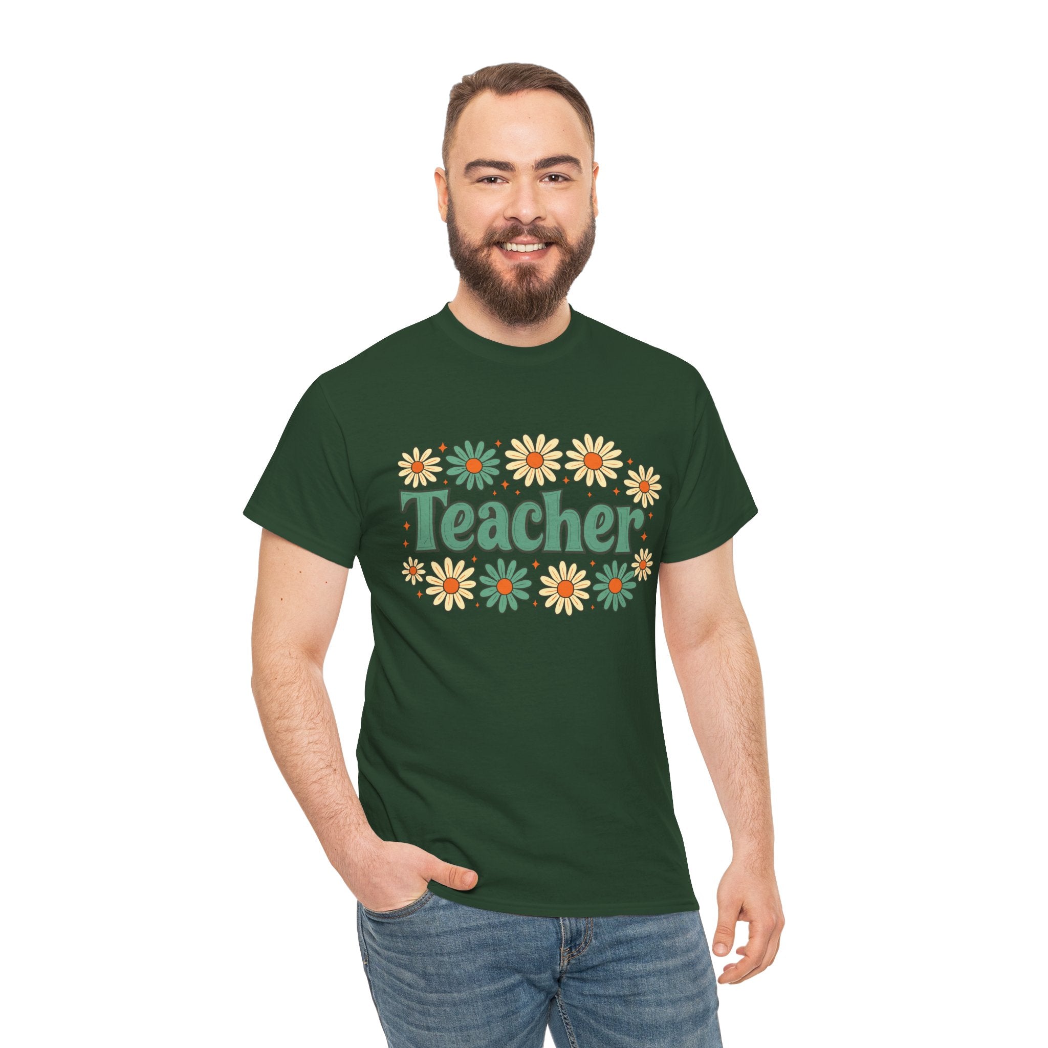 Floral Teacher Tee - Perfect Gift for Educators