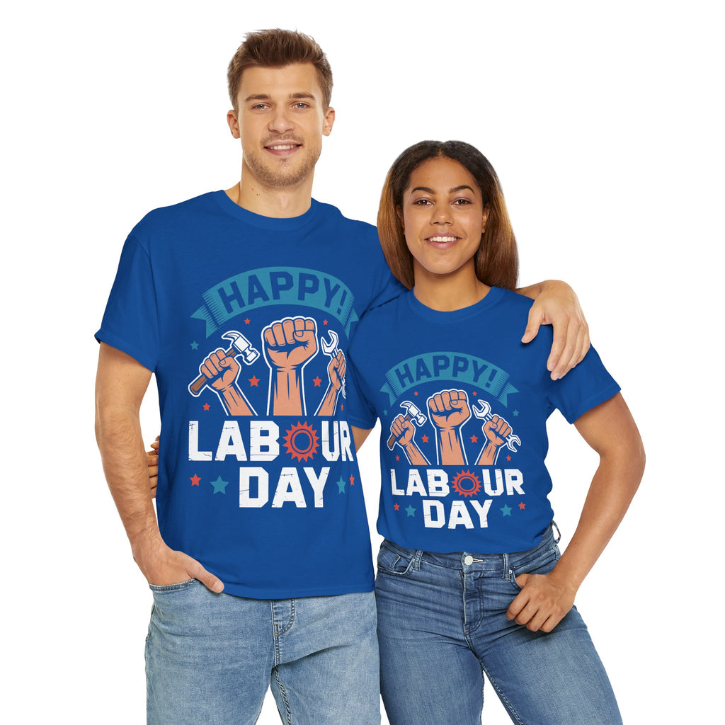 Happy US Labour Day Unisex Heavy Cotton T-Shirt