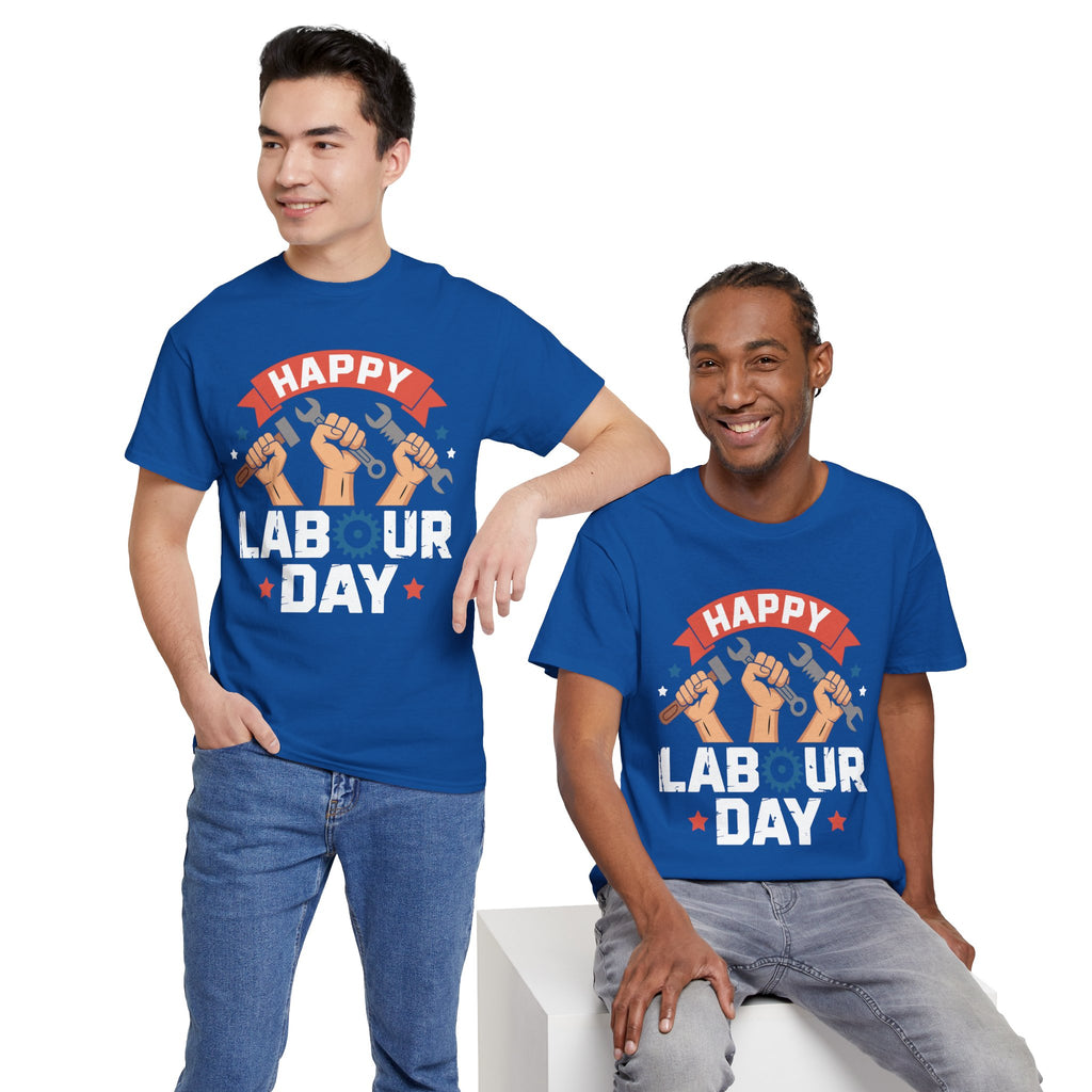 Happy US Labour Day Unisex Heavy Cotton T-Shirt