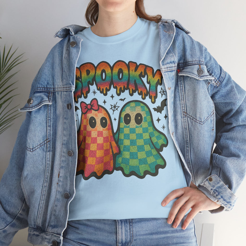 Spooky Pastel Ghosts Unisex Cotton Tee