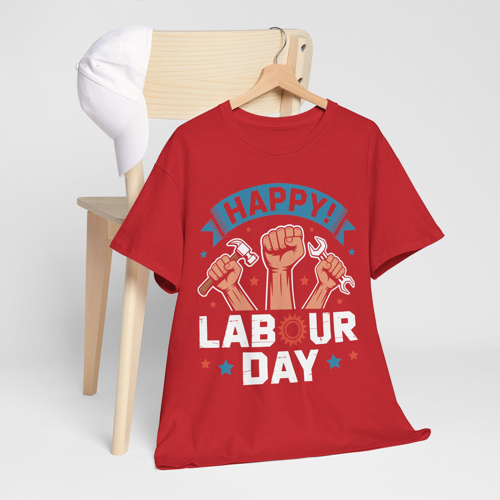 Happy US Labour Day Unisex Heavy Cotton T-Shirt