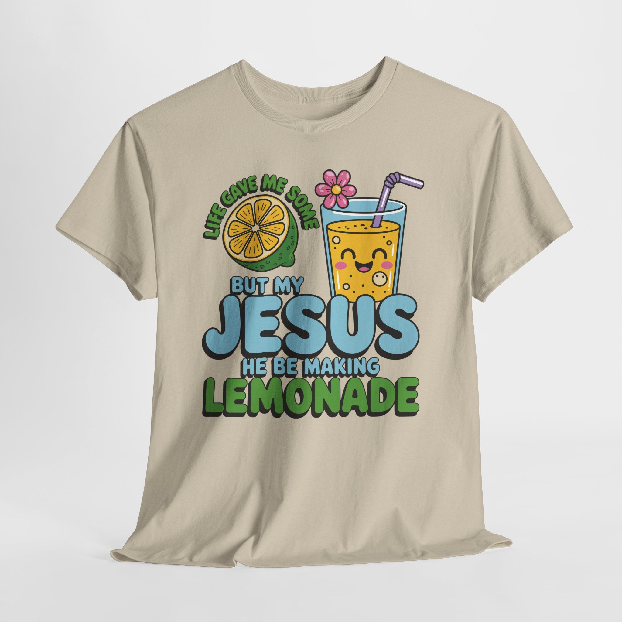 Christian Lemonade T‑Shirt — "Life Gave Me Some Lemons, My Jesus Makes Lemonade"Unisex Cotton Tee