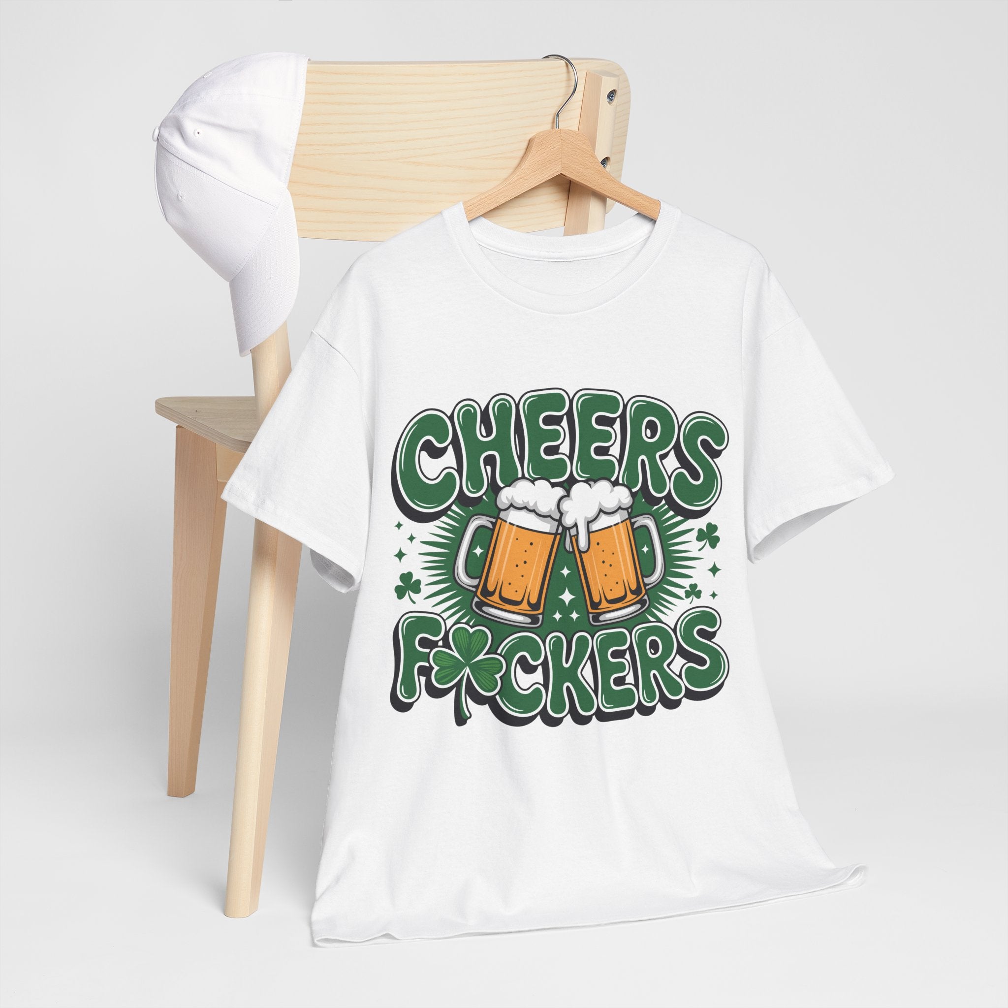 Cheers Fockers Beer Clinking Mugs Unisex Cotton T-Shirt
