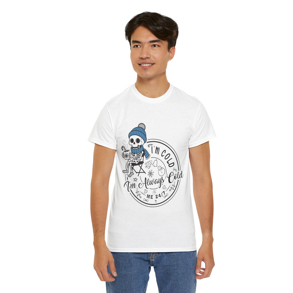 Cozy Skeleton Unisex Cotton Tee