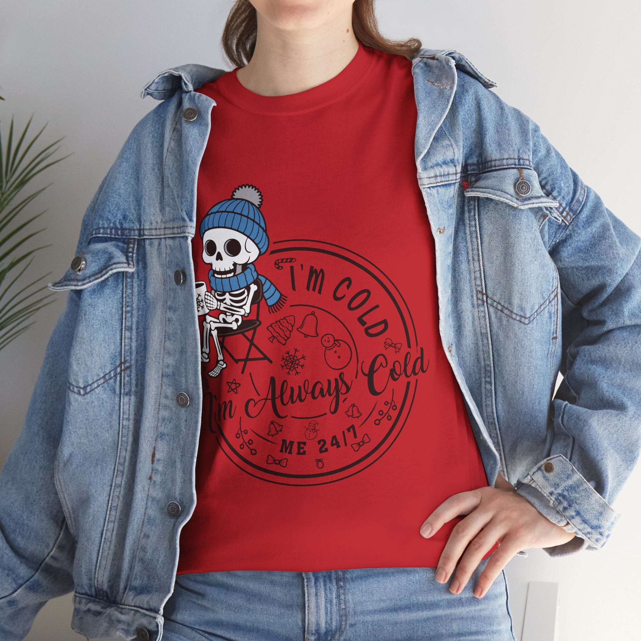 Cozy Skeleton Unisex Cotton Tee