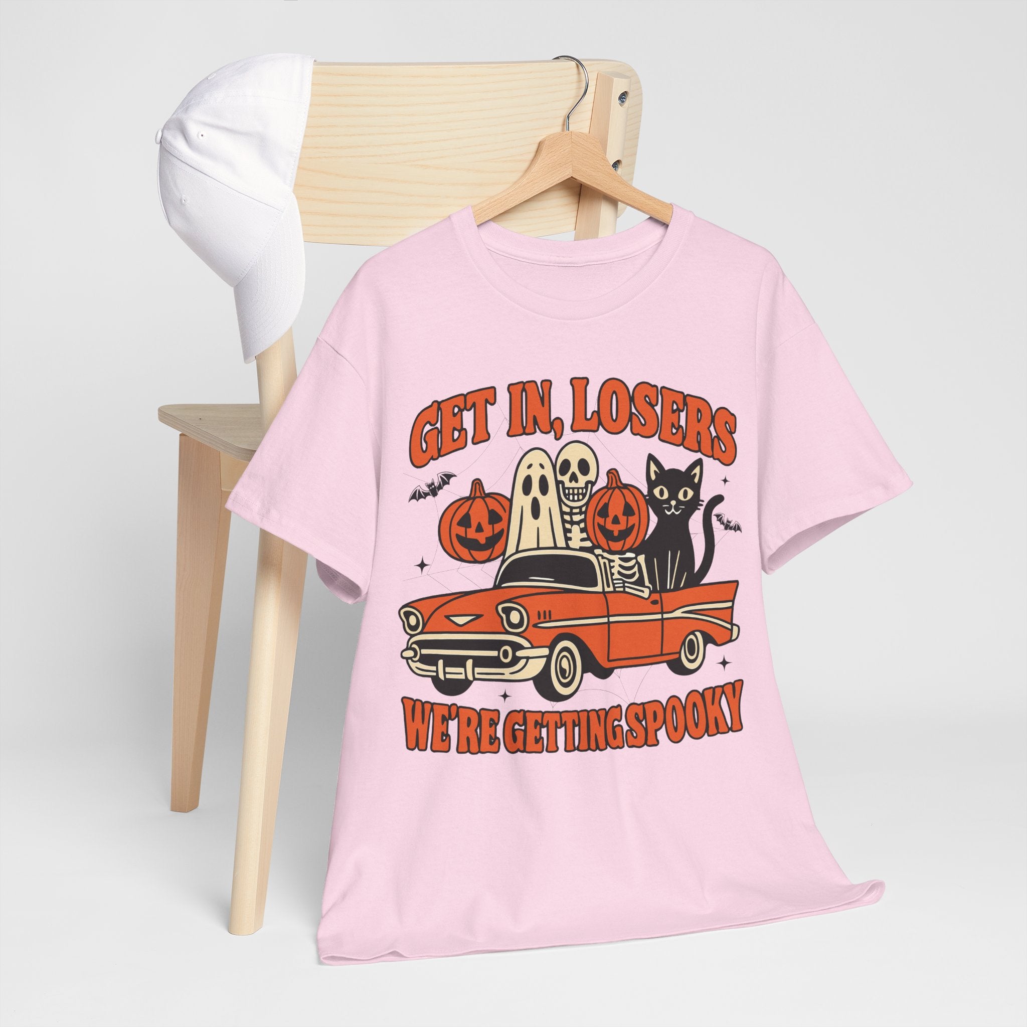 Halloween Skeleton Pumpkin Black Cat Unisex Cotton Tee