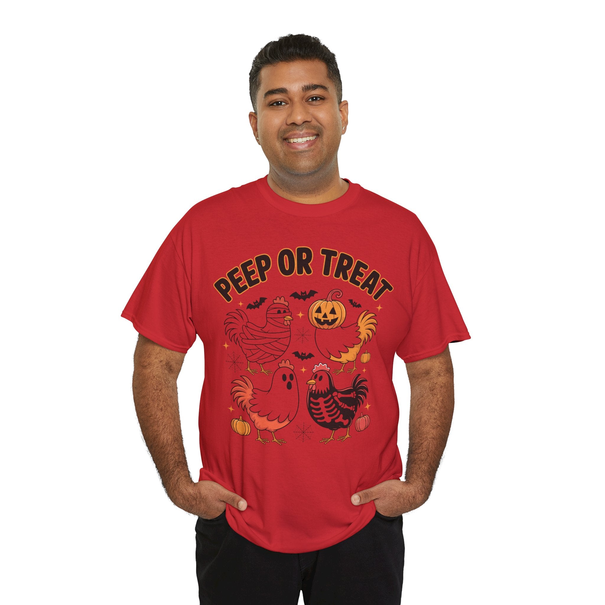 Peep or Treat Halloween Unisex Cotton Tee