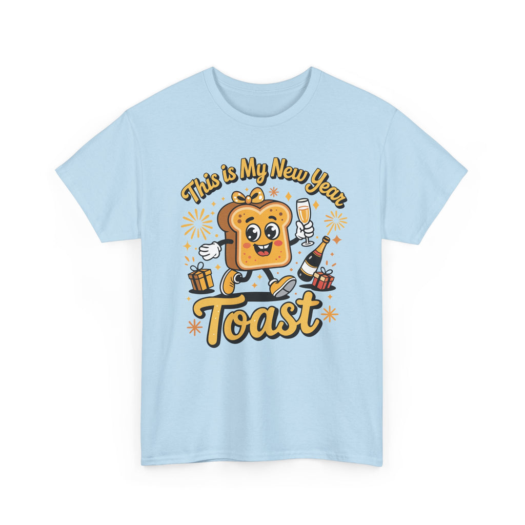 New Year Toast T-Shirt — "This Is My New Year Toast" Champagne & Fireworks Unisex Cotton Tee