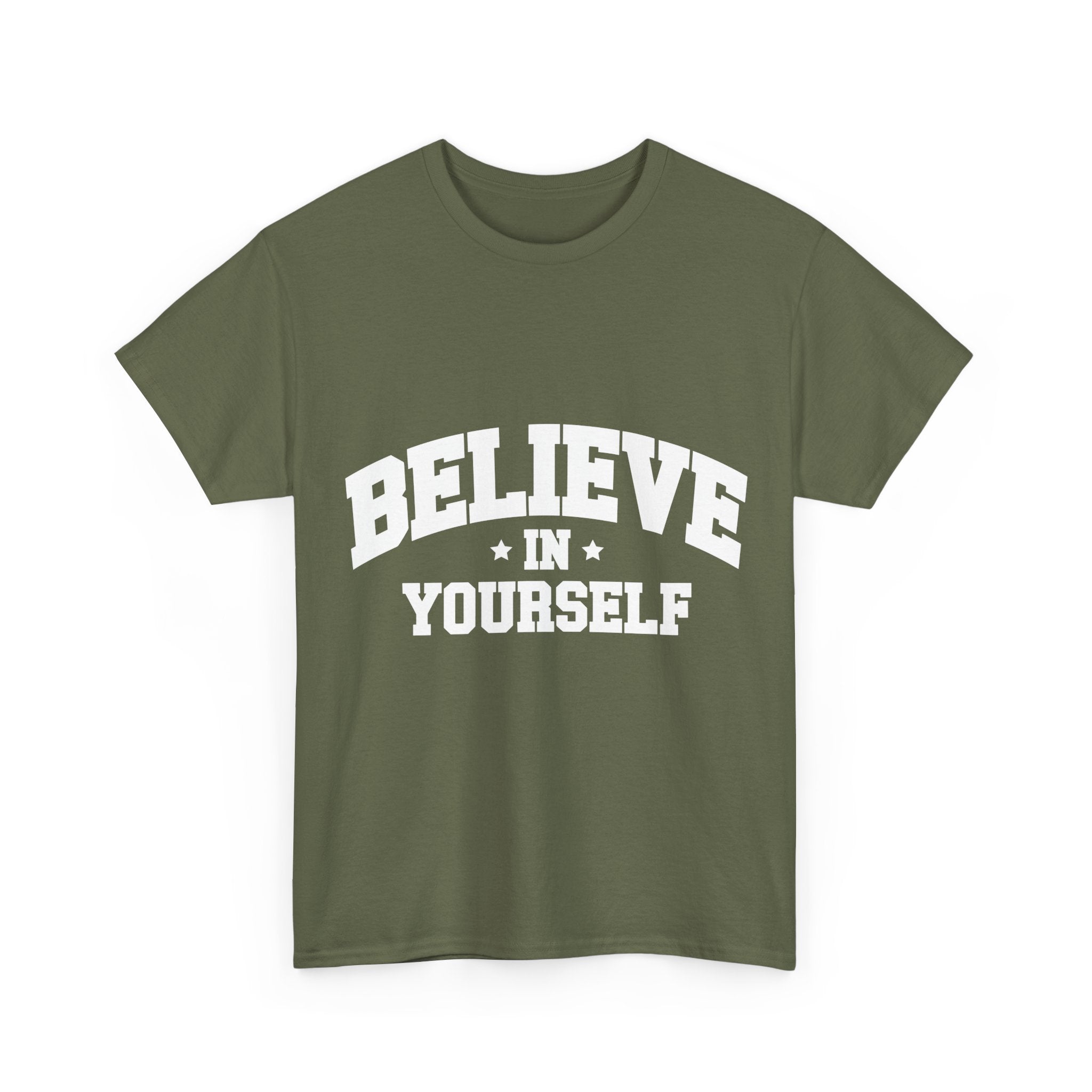 Believe in Yourself Varsity Unisex Cotton Tee