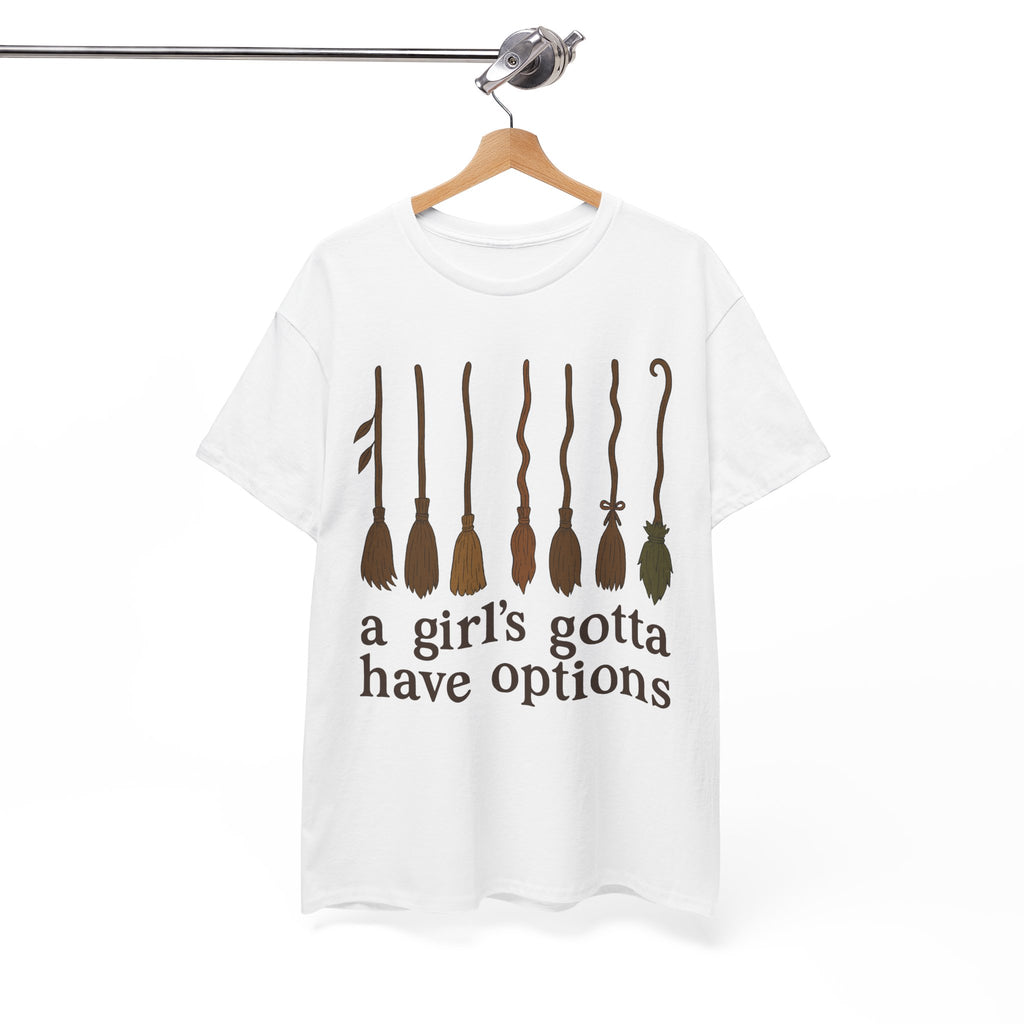 Witch Brooms Options Unisex Cotton Tee