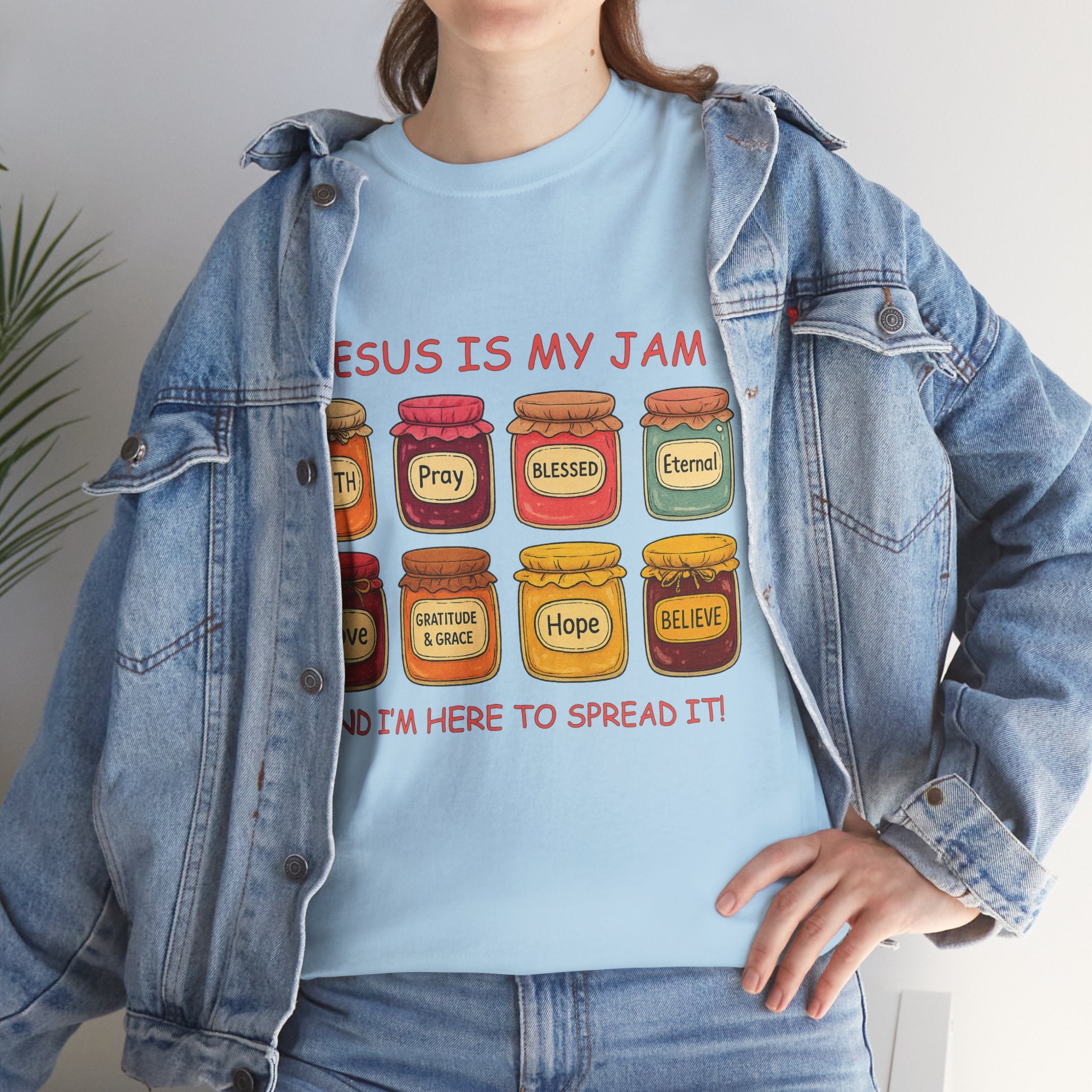 Jesus Is My Jam T-Shirt — Christian Faith Jam Jar Unisex Cotton Tee