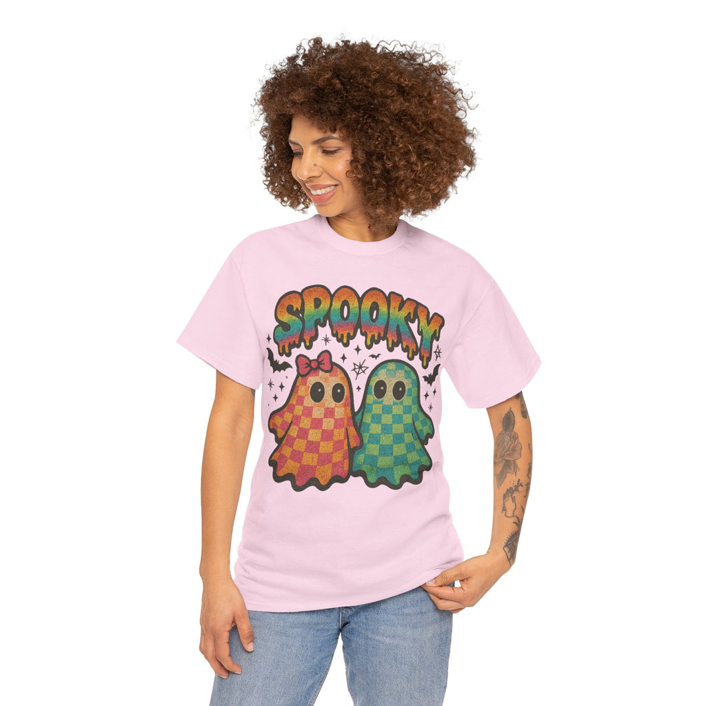 Spooky Pastel Ghosts Unisex Cotton Tee