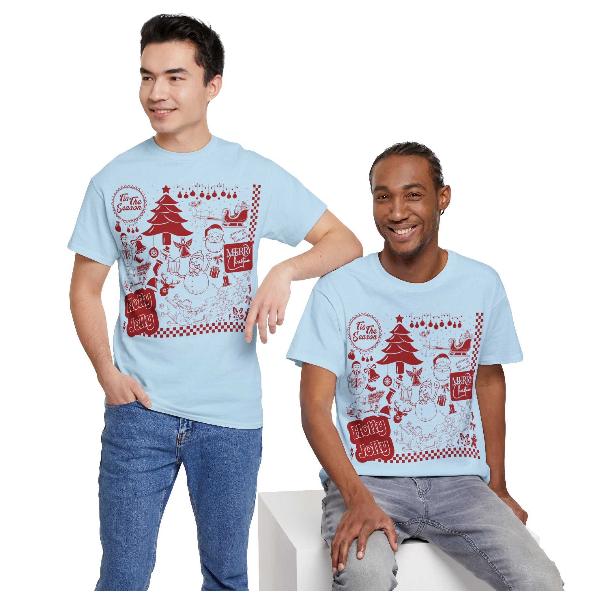 Christmas Festive Unisex Cotton T-shirt